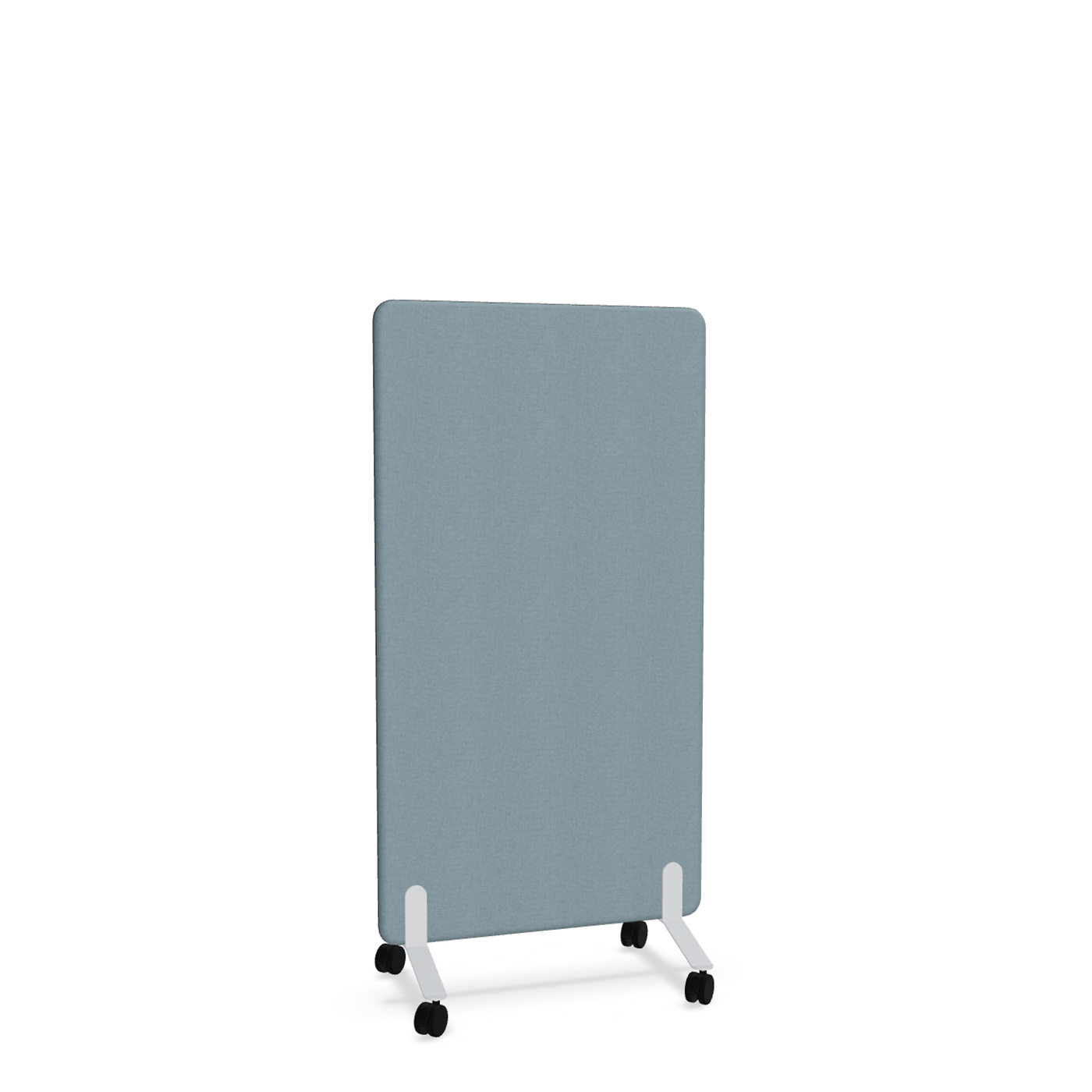 Image of Trennwand Mdd Sonic 80x145 cm, auf Rollen, Blau/Weiss, Neu