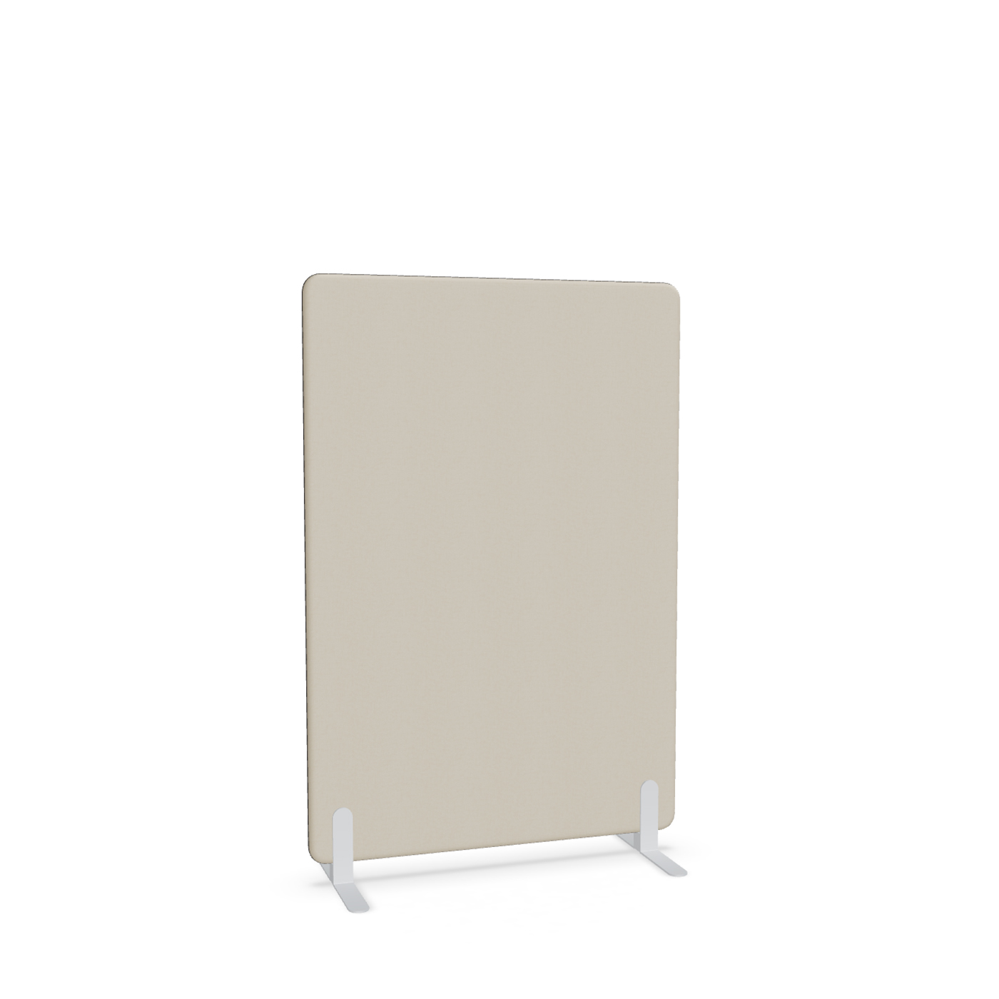 Image of Trennwand Mdd Sonic 100x145 cm, Freistehende Füsse, Beige/Weiss, Neu