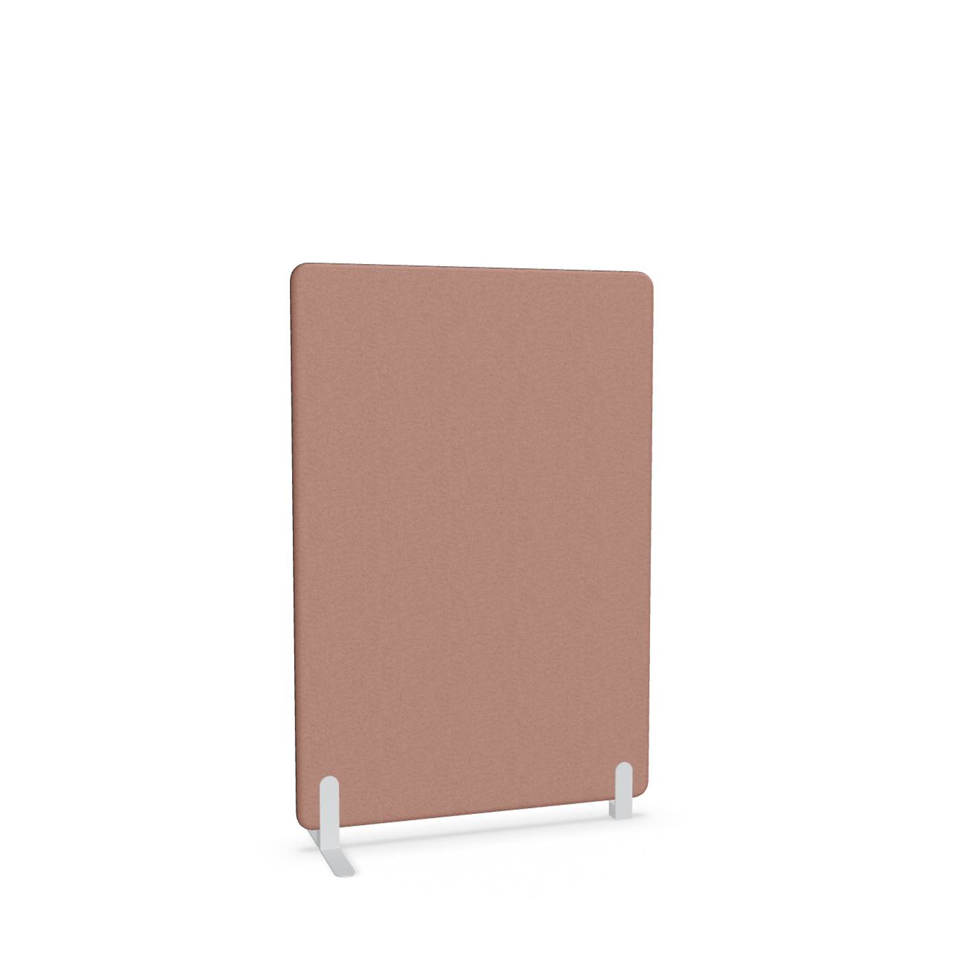 Image of Trennwand Mdd Sonic 100x145 cm, Freistehender Fuss und Distanzfuss, Rosa/Weiss, Neu