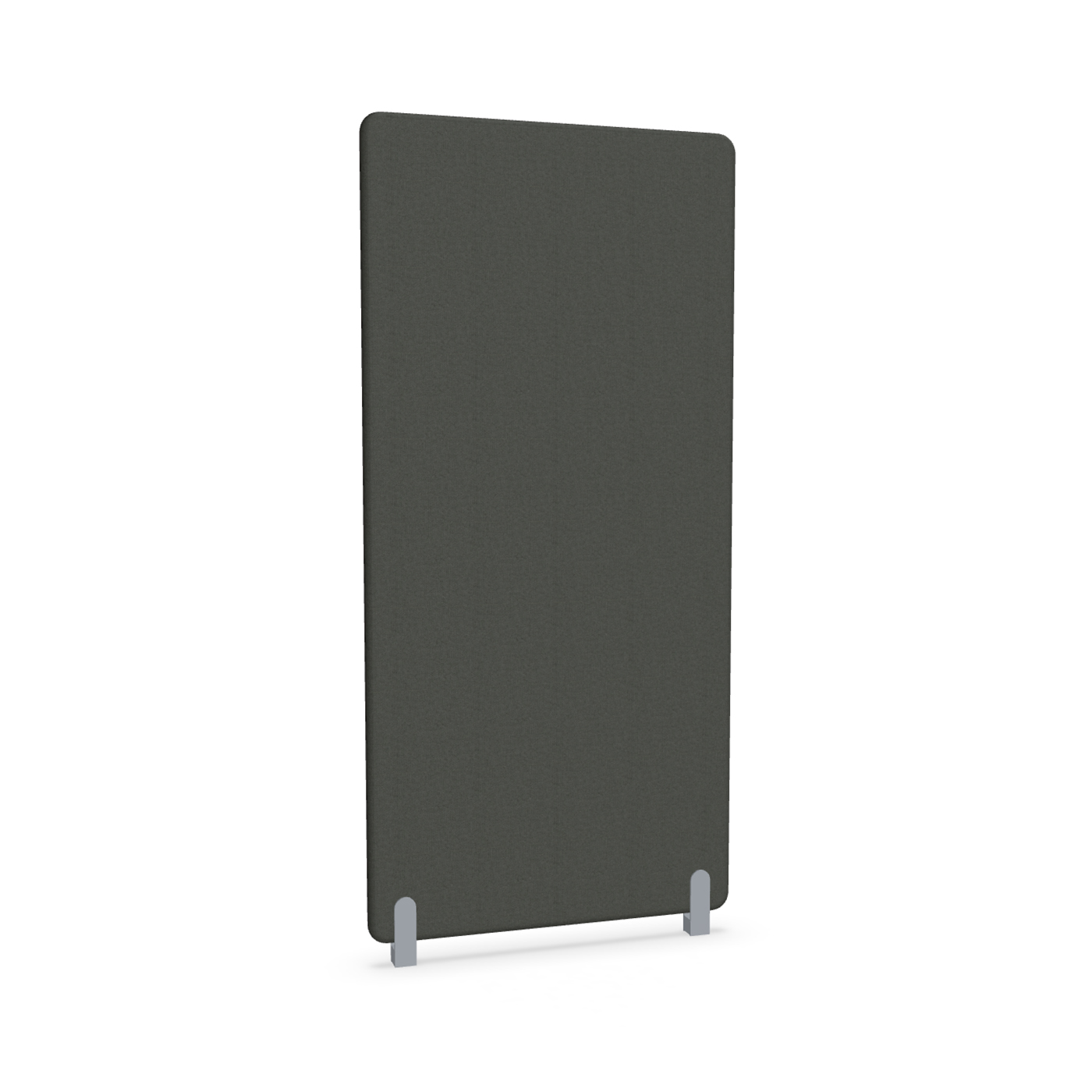 Image of Trennwand Mdd Sonic 90x185 cm, Distanzfüsse, Schwarz/Silbergrau, Neu