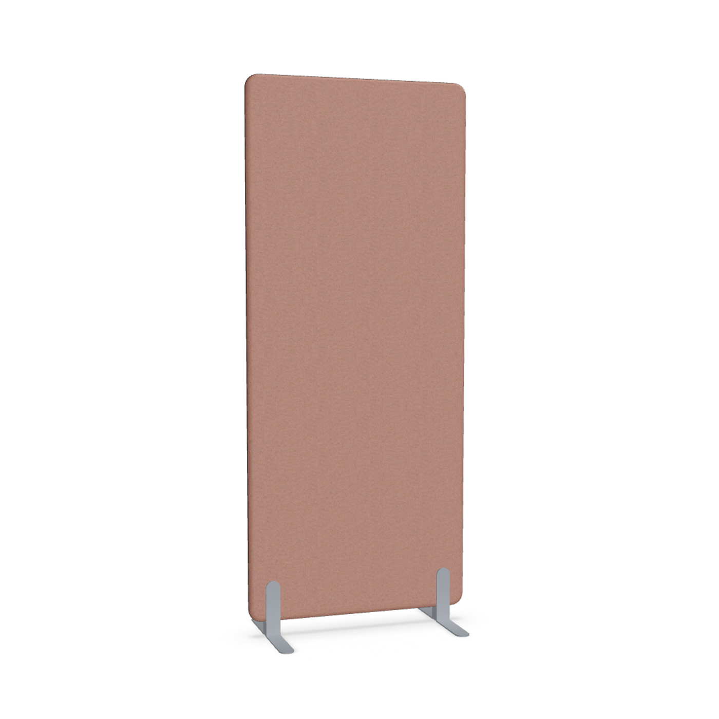 Image of Trennwand Mdd Sonic 80x185 cm, Freistehende Füsse, Rosa/Silbergrau, Neu
