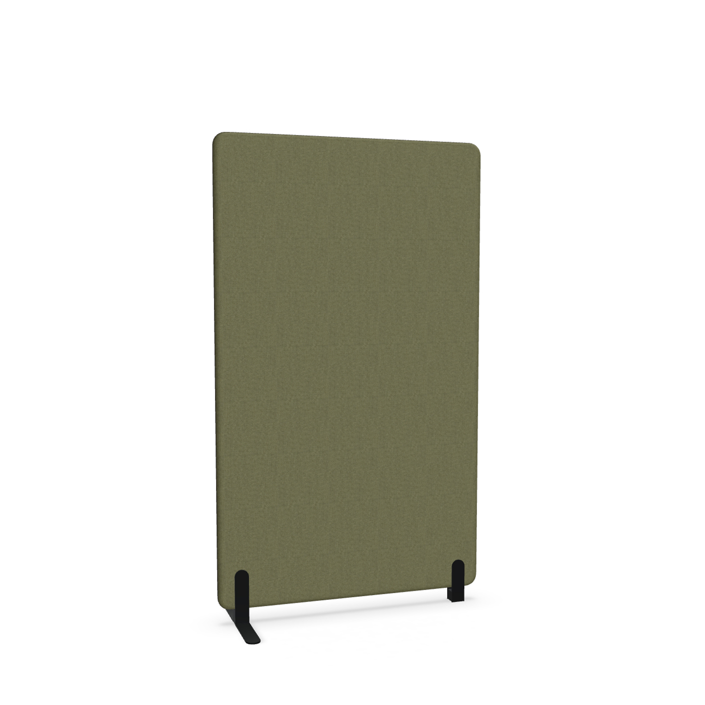 Image of Trennwand Mdd Sonic 100x165 cm, Freistehender Fuss und Distanzfuss, Olivgrün/Schwarz, Neu