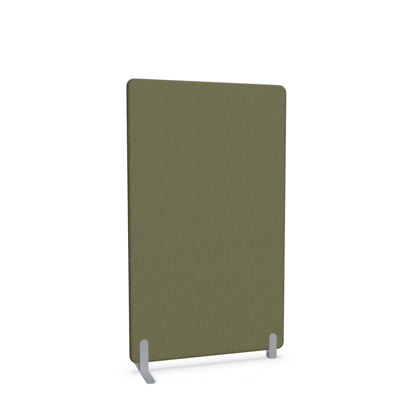 Image of Trennwand Mdd Sonic 100x165 cm, Freistehender Fuss und Distanzfuss, Olivgrün/Silbergrau, Neu