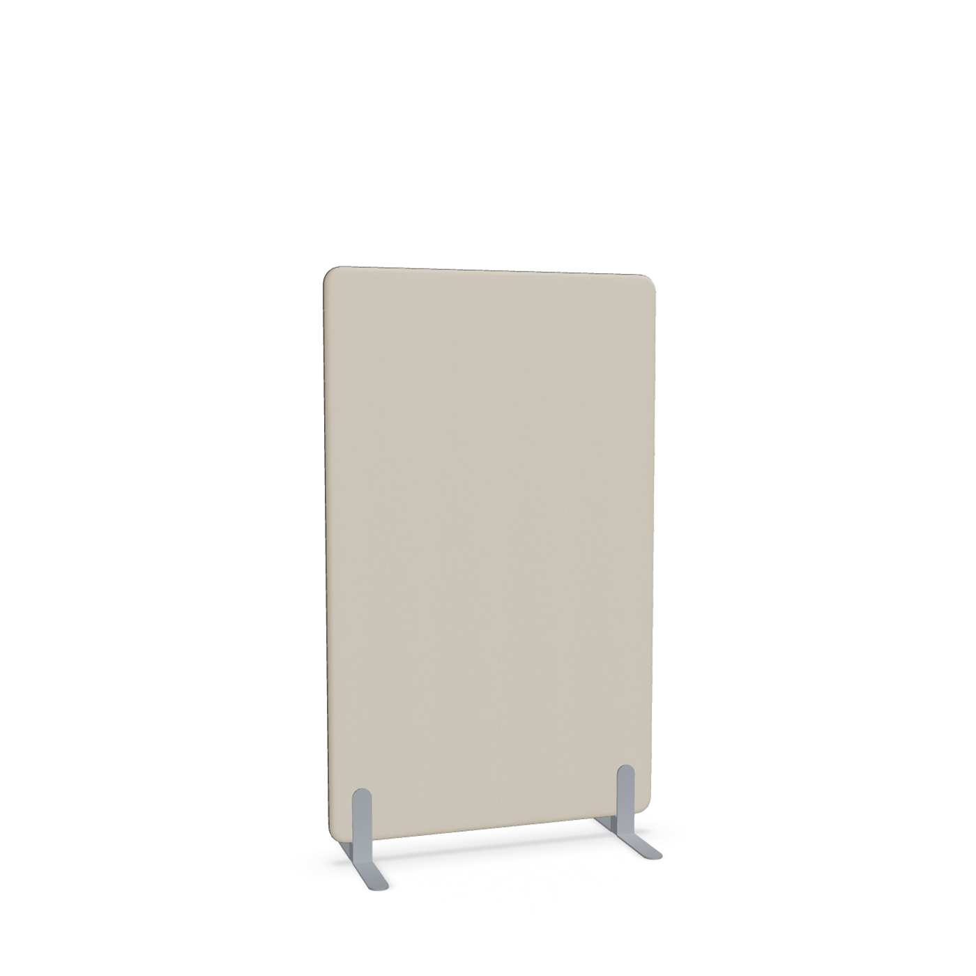 Image of Trennwand Mdd Sonic 90x145 cm, Freistehende Füsse, Beige/Silbergrau, Neu