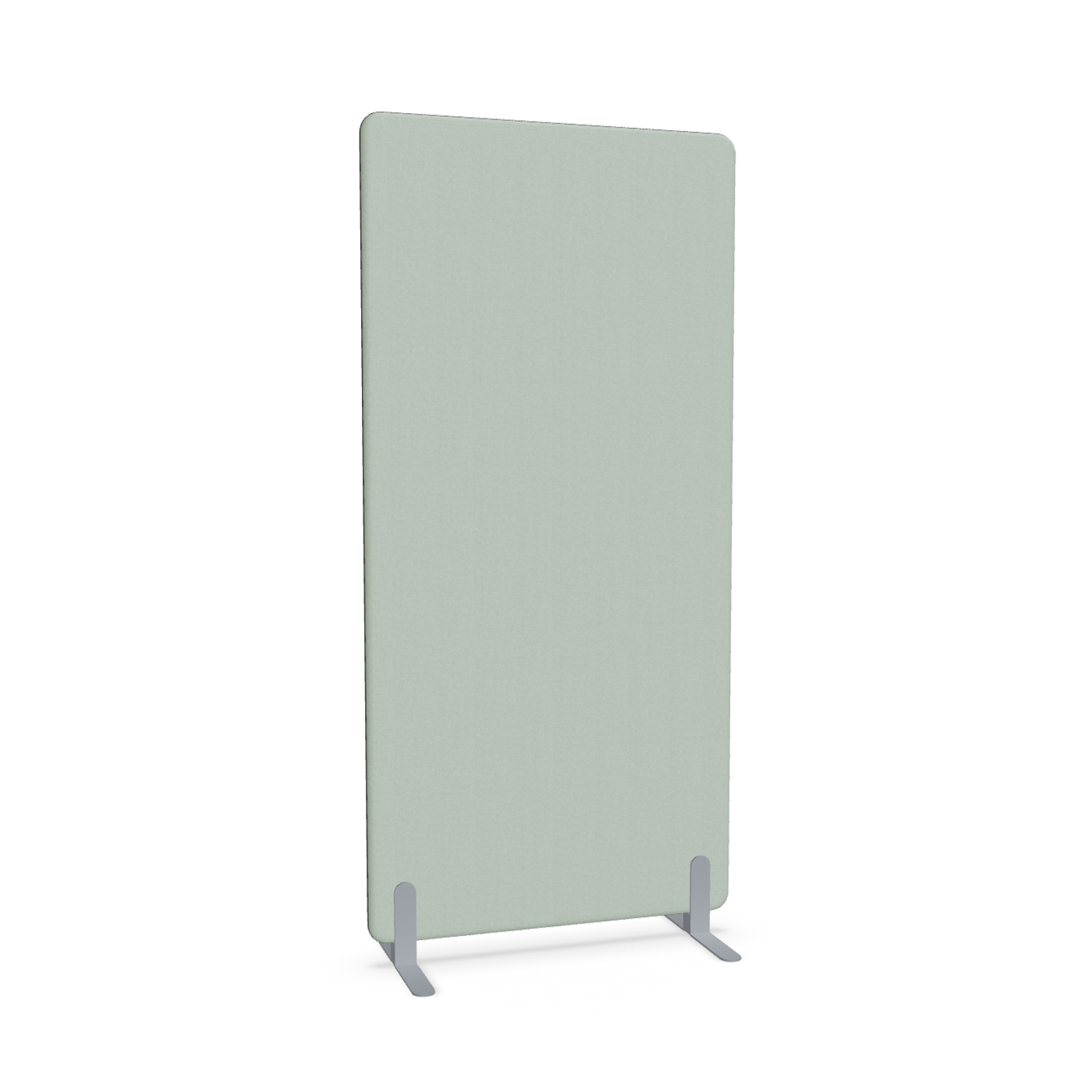 Image of Trennwand Mdd Sonic 90x185 cm, Freistehende Füsse, Grün/Silbergrau, Neu