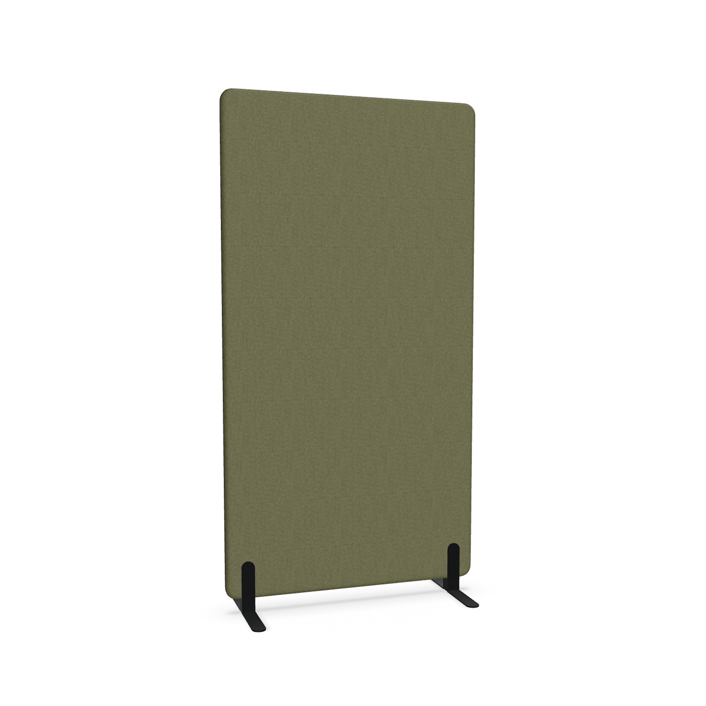 Image of Trennwand Mdd Sonic 100x185 cm, Freistehende Füsse, Olivgrün/Schwarz, Neu