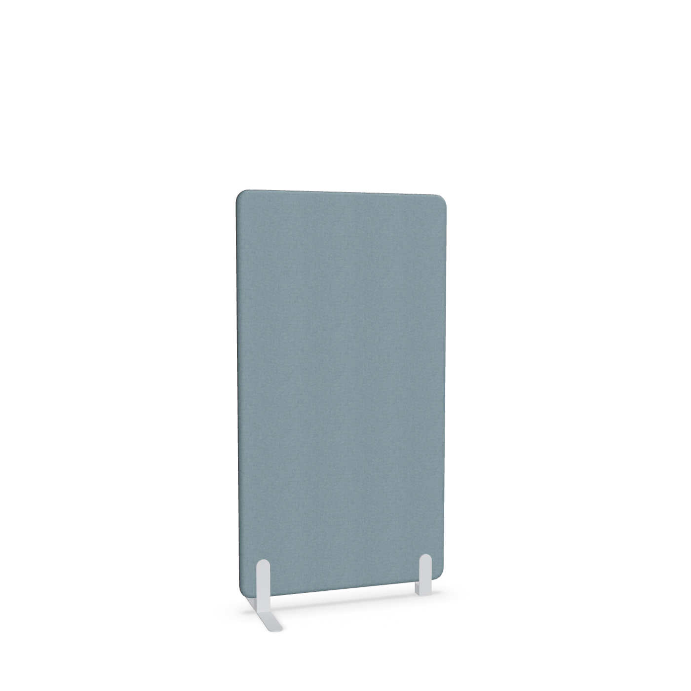 Image of Trennwand Mdd Sonic 80x145 cm, Freistehender Fuss und Distanzfuss, Blau/Weiss, Neu