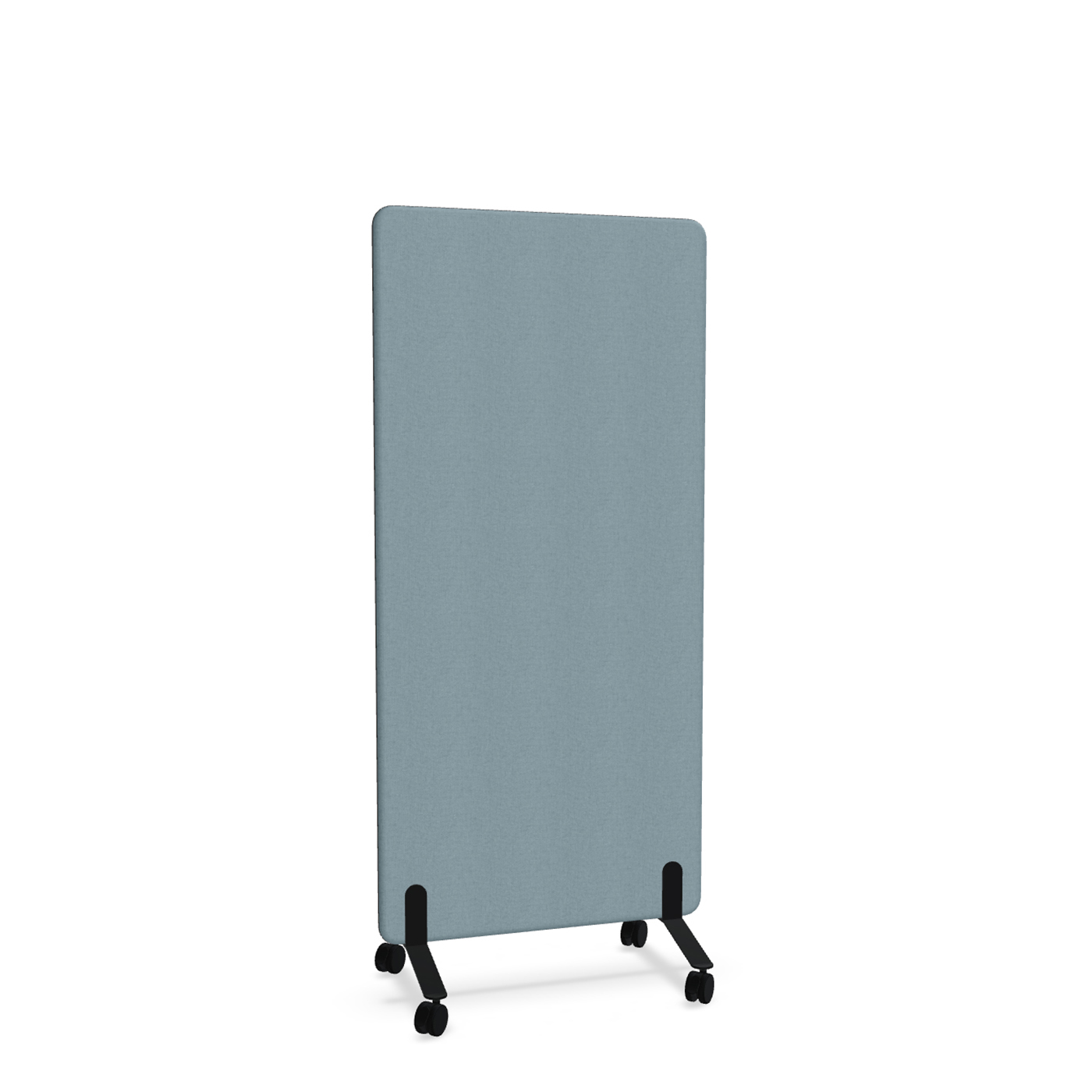 Image of Trennwand Mdd Sonic 80x165 cm, auf Rollen, Blau/Schwarz, Neu