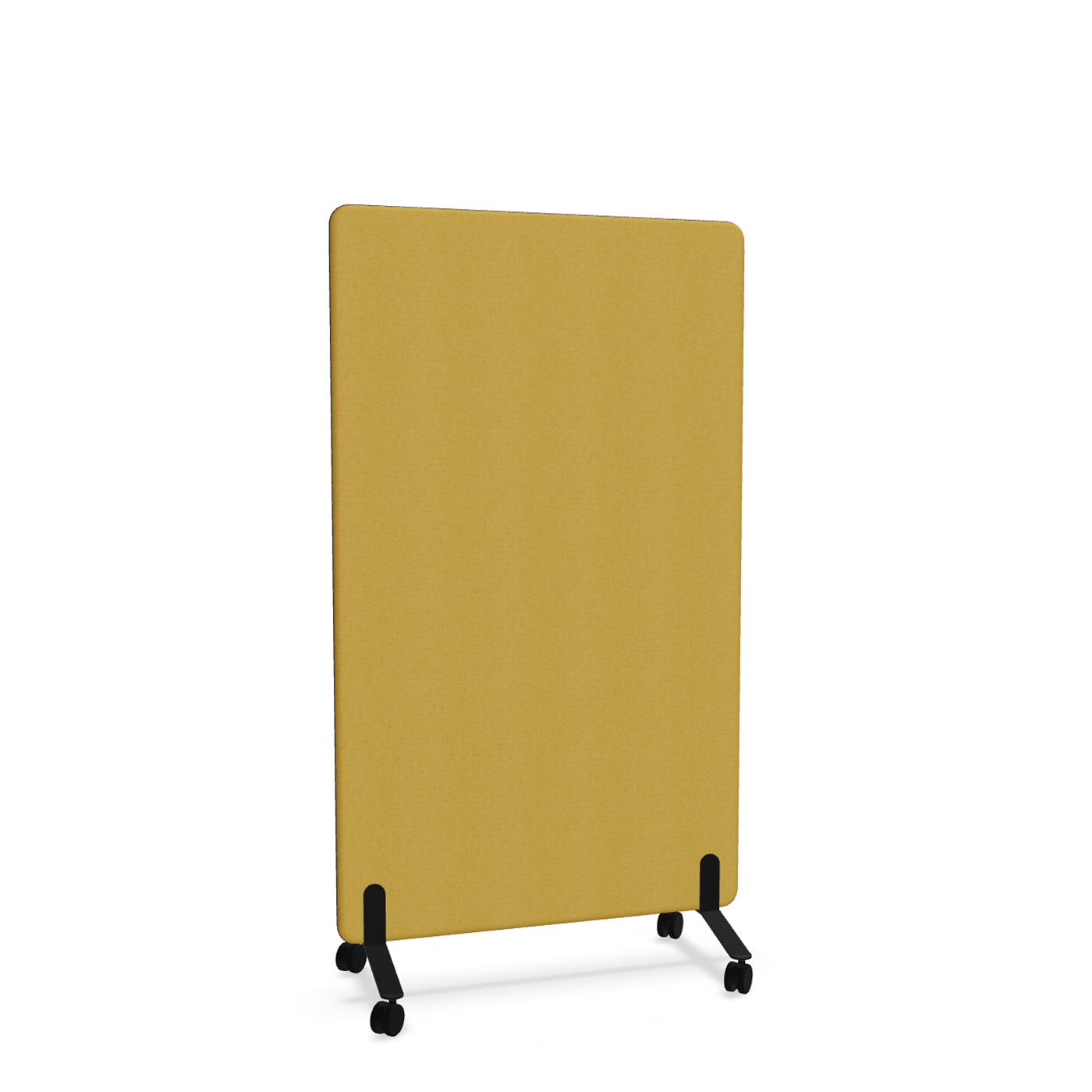 Image of Trennwand Mdd Sonic 100x165 cm, auf Rollen, Gelb/Schwarz, Neu