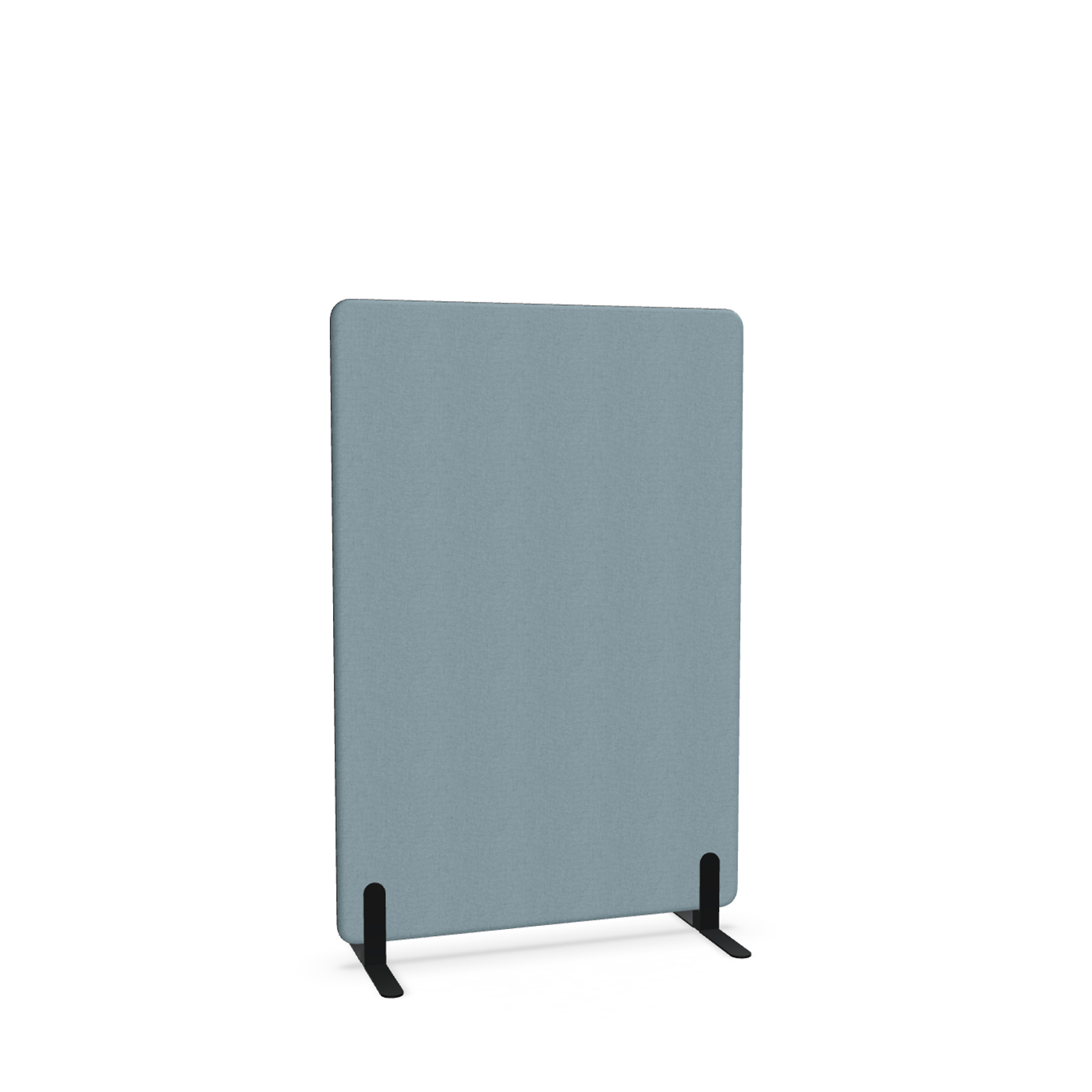 Image of Trennwand Mdd Sonic 100x145 cm, Freistehende Füsse, Blau/Schwarz, Neu