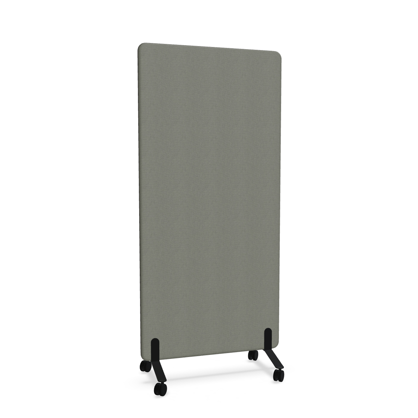 Image of Trennwand Mdd Sonic 90x185 cm, auf Rollen, Anthrazit/Schwarz, Neu