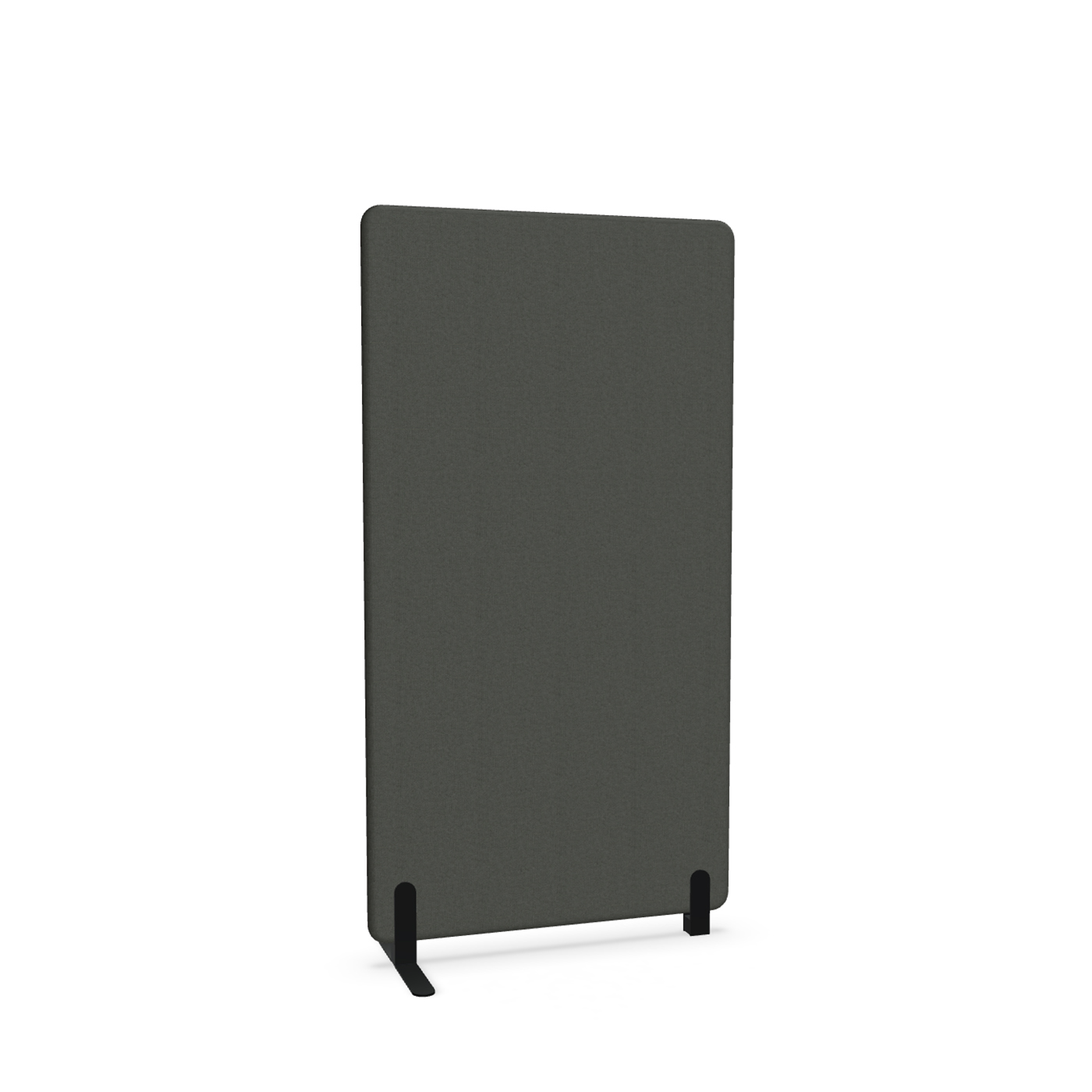 Image of Trennwand Mdd Sonic 90x165 cm, Freistehender Fuss und Distanzfuss, Schwarz/Schwarz, Neu