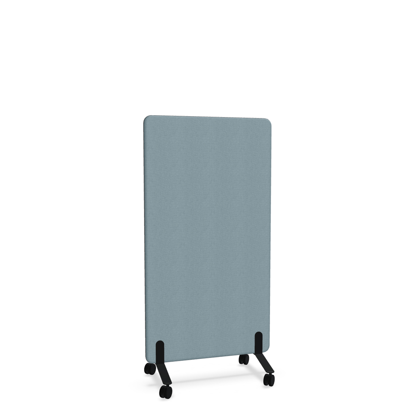 Image of Trennwand Mdd Sonic 80x145 cm, auf Rollen, Blau/Schwarz, Neu