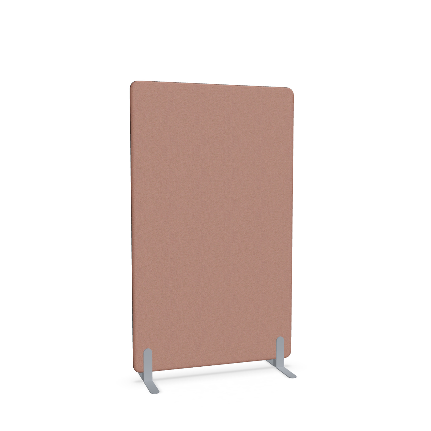 Image of Trennwand Mdd Sonic 100x165 cm, Freistehende Füsse, Rosa/Silbergrau, Neu