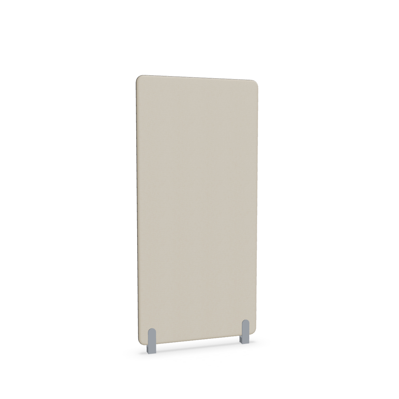 Image of Trennwand Mdd Sonic 80x165 cm, Distanzfüsse, Beige/Silbergrau, Neu