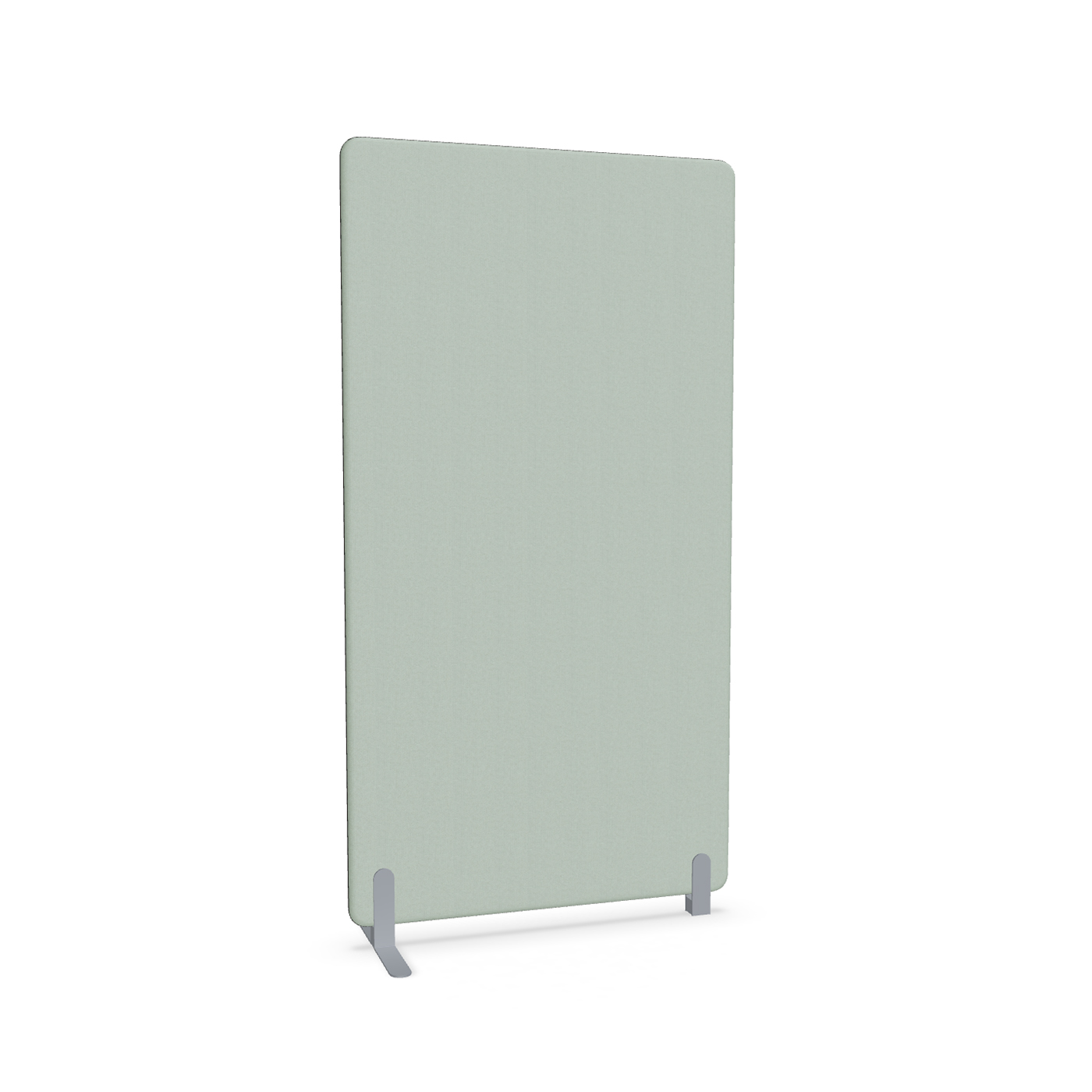 Image of Trennwand Mdd Sonic 100x185 cm, Freistehender Fuss und Distanzfuss, Grün/Silbergrau, Neu