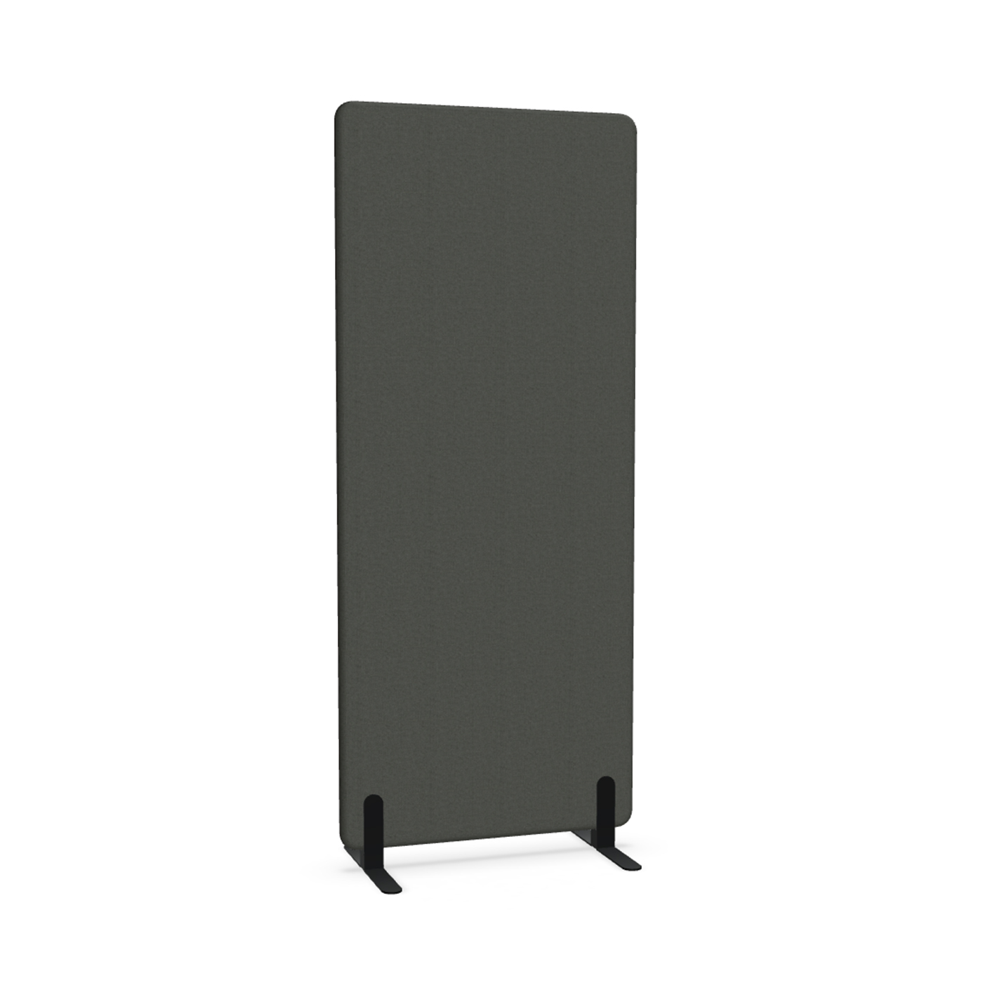 Image of Trennwand Mdd Sonic 80x185 cm, Freistehende Füsse, Schwarz/Schwarz, Neu