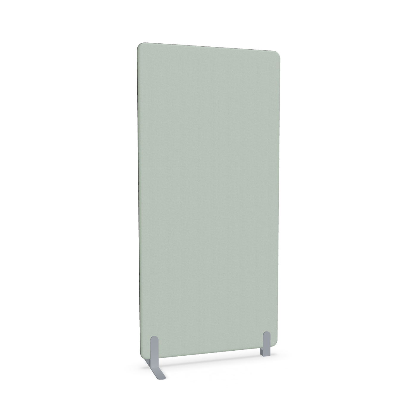 Image of Trennwand Mdd Sonic 90x185 cm, Freistehender Fuss und Distanzfuss, Grün/Silbergrau, Neu
