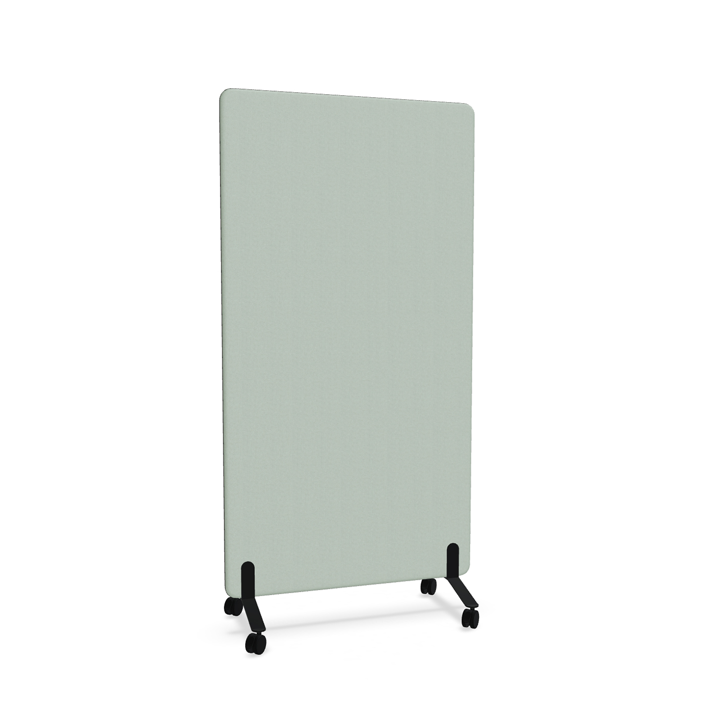 Image of Trennwand Mdd Sonic 100x185 cm, auf Rollen, Grün/Schwarz, Neu