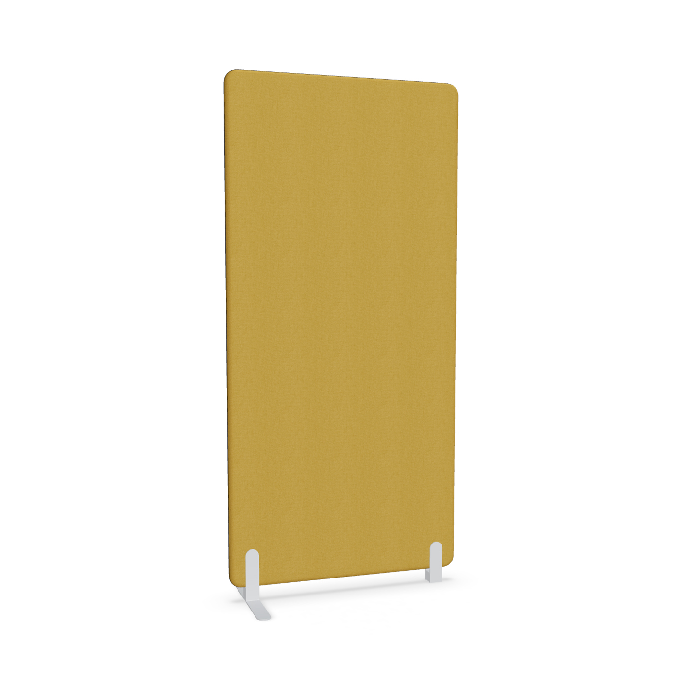 Image of Trennwand Mdd Sonic 90x185 cm, Freistehender Fuss und Distanzfuss, Gelb/Weiss, Neu