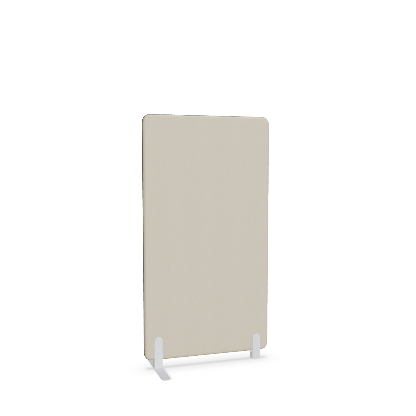 Image of Trennwand Mdd Sonic 80x145 cm, Freistehender Fuss und Distanzfuss, Beige/Weiss, Neu
