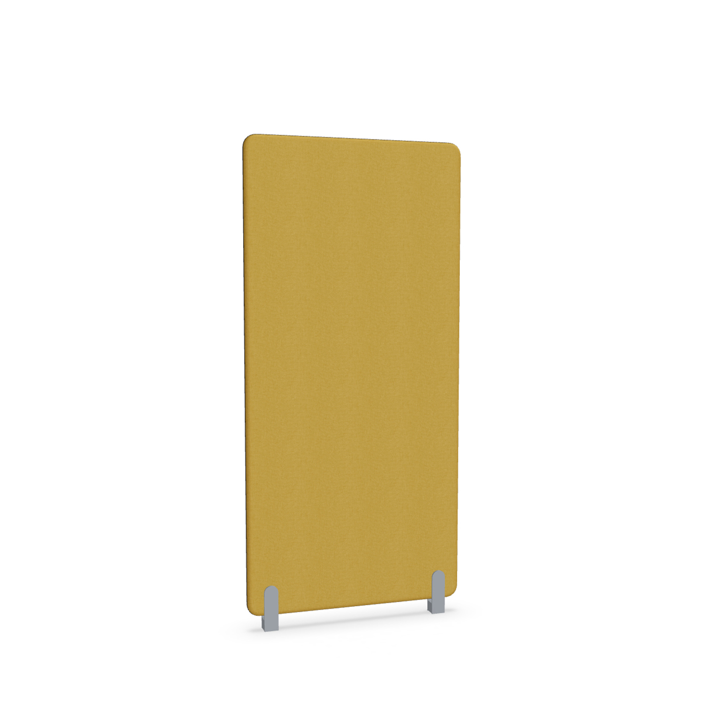 Image of Trennwand Mdd Sonic 80x165 cm, Distanzfüsse, Gelb/Silbergrau, Neu
