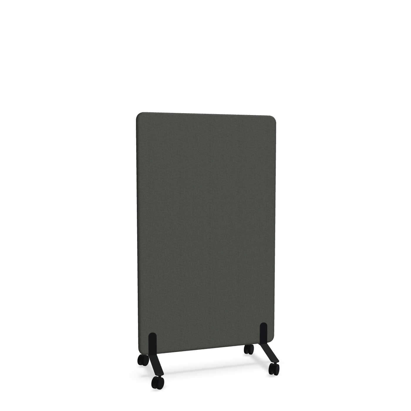 Image of Trennwand Mdd Sonic 90x145 cm, auf Rollen, Schwarz/Schwarz, Neu