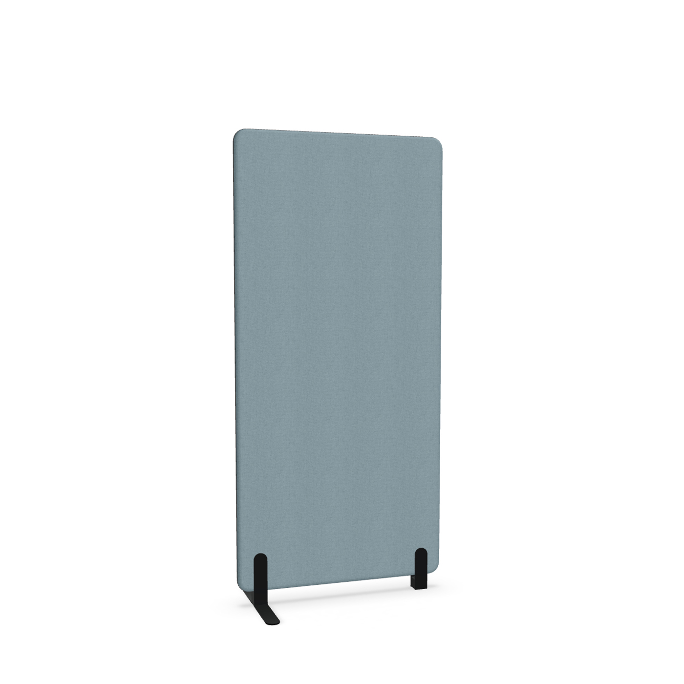 Image of Trennwand Mdd Sonic 80x165 cm, Freistehender Fuss und Distanzfuss, Blau/Schwarz, Neu
