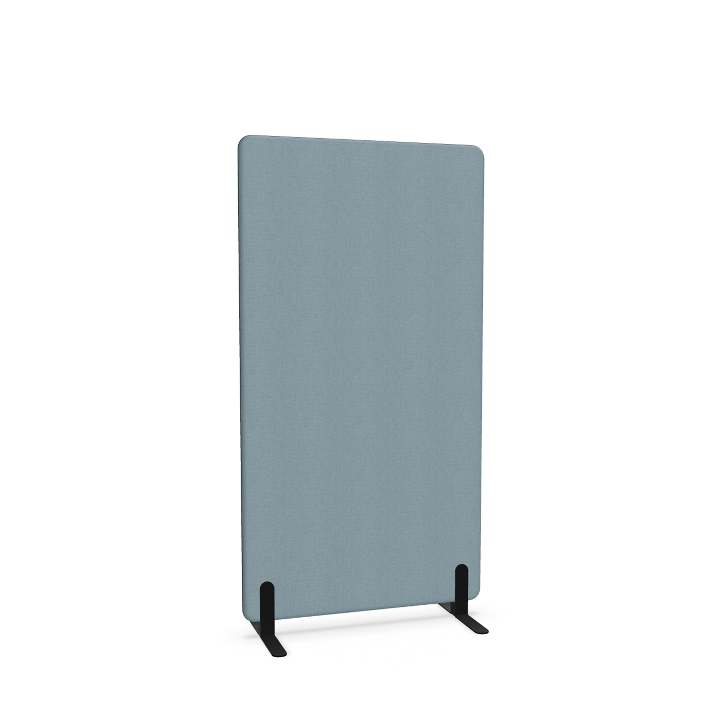 Image of Trennwand Mdd Sonic 90x165 cm, Freistehende Füsse, Blau/Schwarz, Neu