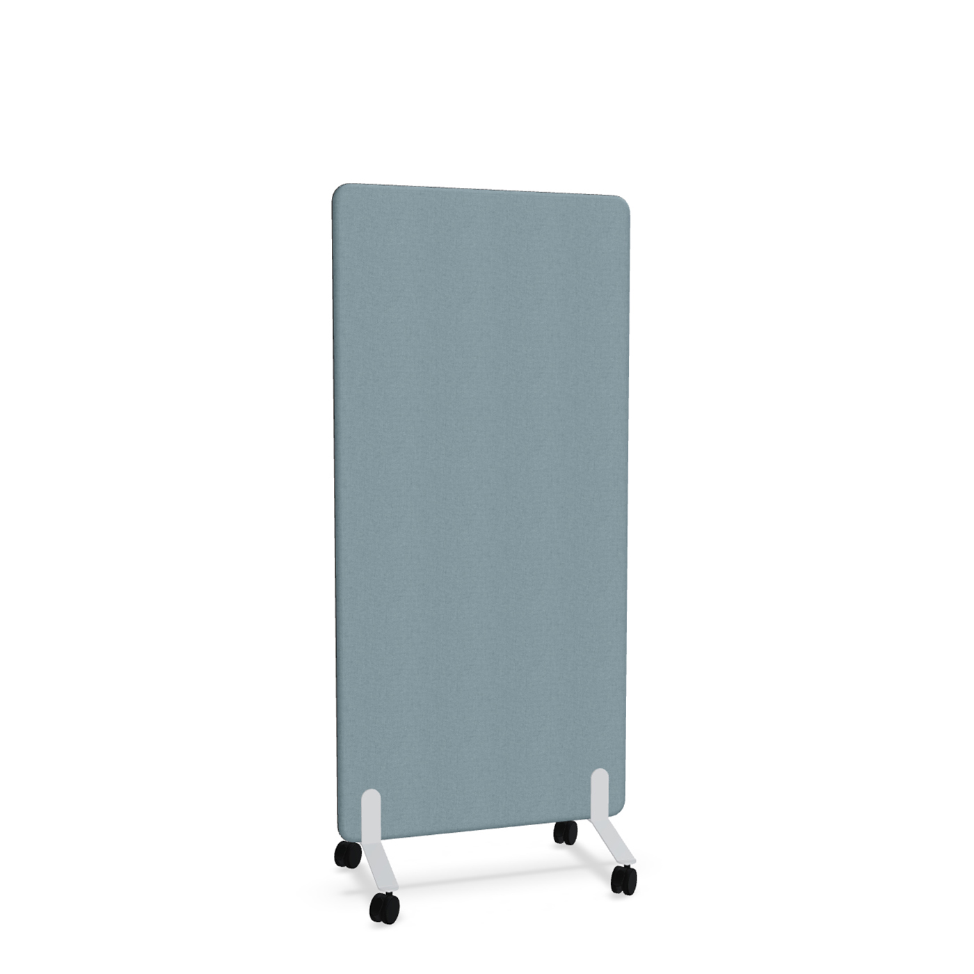 Image of Trennwand Mdd Sonic 80x165 cm, auf Rollen, Blau/Weiss, Neu