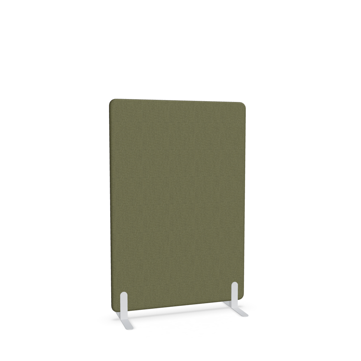 Image of Trennwand Mdd Sonic 100x145 cm, Freistehende Füsse, Olivgrün/Weiss, Neu
