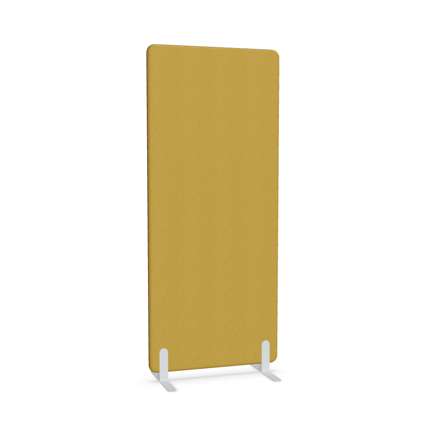 Image of Trennwand Mdd Sonic 80x185 cm, Freistehende Füsse, Gelb/Weiss, Neu