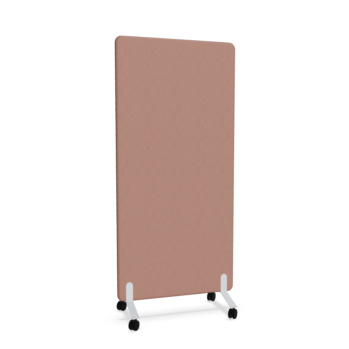 Image of Trennwand Mdd Sonic 90x185 cm, auf Rollen, Rosa/Weiss, Neu
