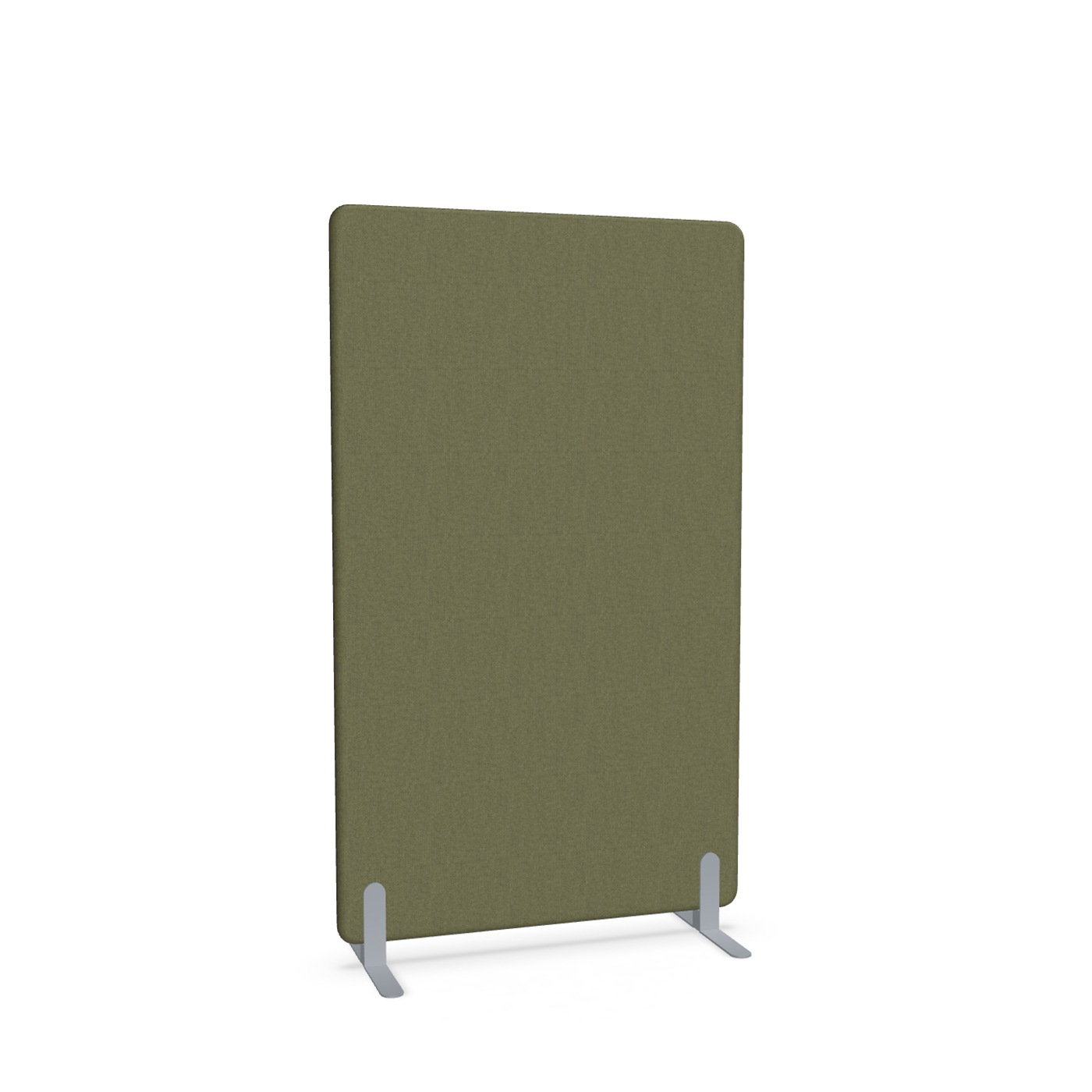 Image of Trennwand Mdd Sonic 100x165 cm, Freistehende Füsse, Olivgrün/Silbergrau, Neu