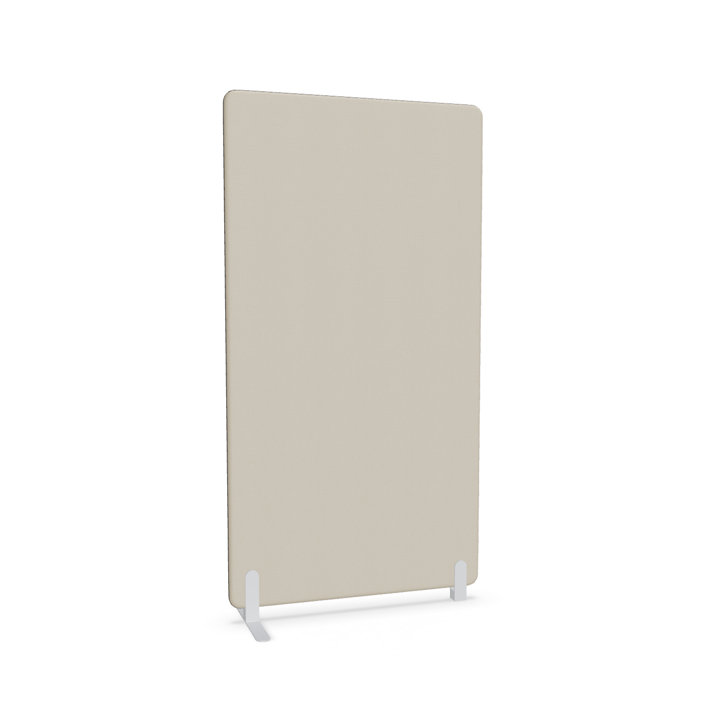 Image of Trennwand Mdd Sonic 100x185 cm, Freistehender Fuss und Distanzfuss, Beige/Weiss, Neu