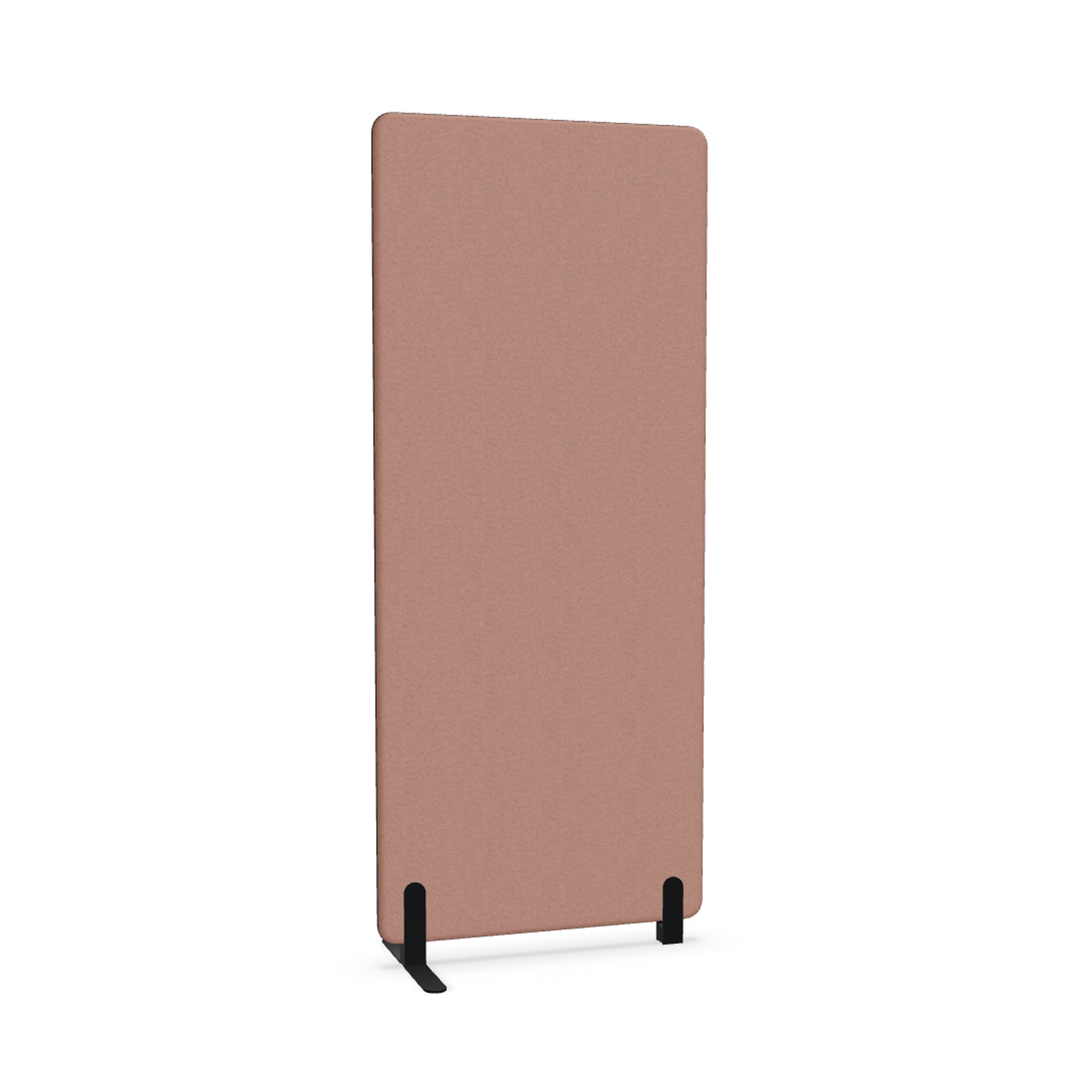 Image of Trennwand Mdd Sonic 80x185 cm, Freistehender Fuss und Distanzfuss, Rosa/Schwarz, Neu