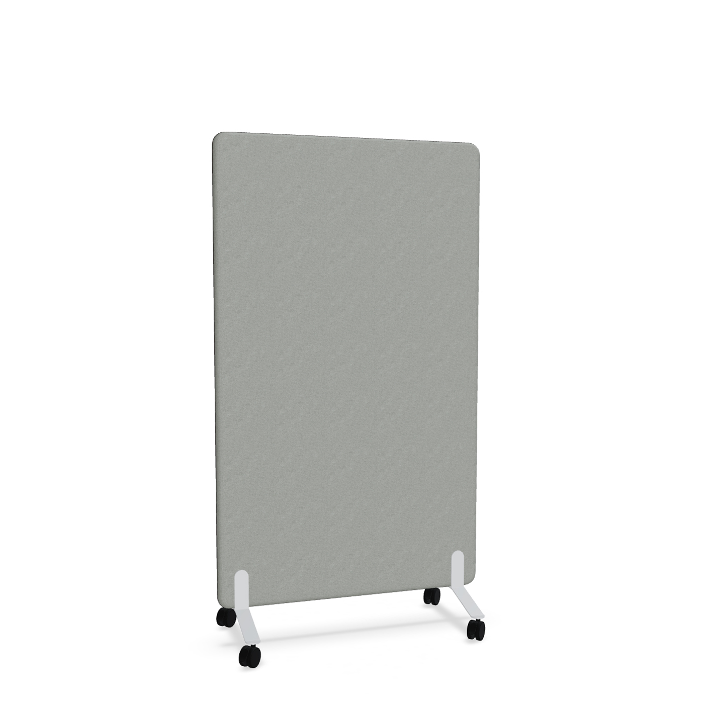 Image of Trennwand Mdd Sonic 100x165 cm, auf Rollen, Grau/Weiss, Neu