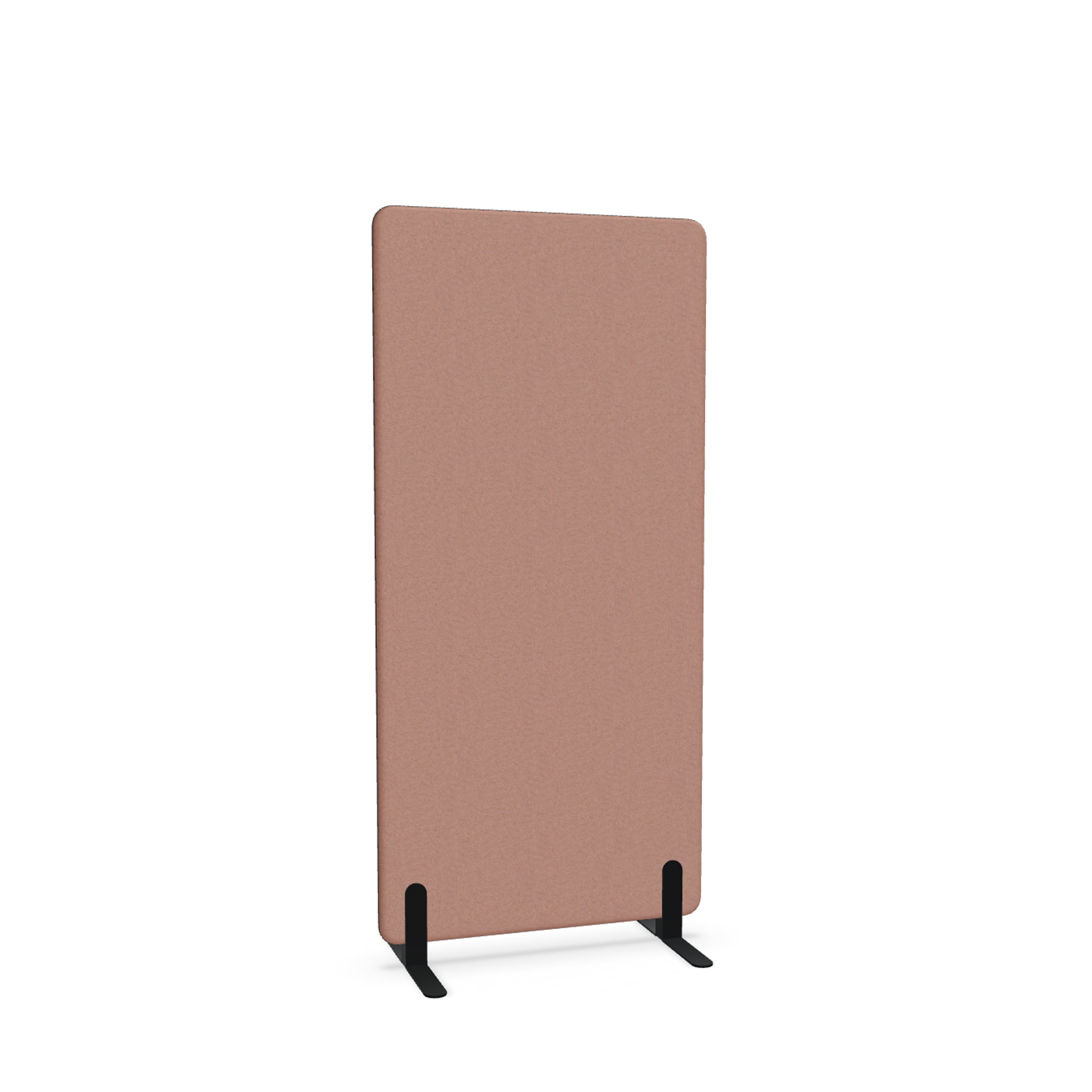 Image of Trennwand Mdd Sonic 80x165 cm, Freistehende Füsse, Rosa/Schwarz, Neu
