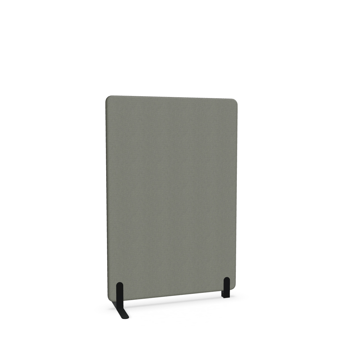 Image of Trennwand Mdd Sonic 100x145 cm, Freistehender Fuss und Distanzfuss, Anthrazit/Schwarz, Neu