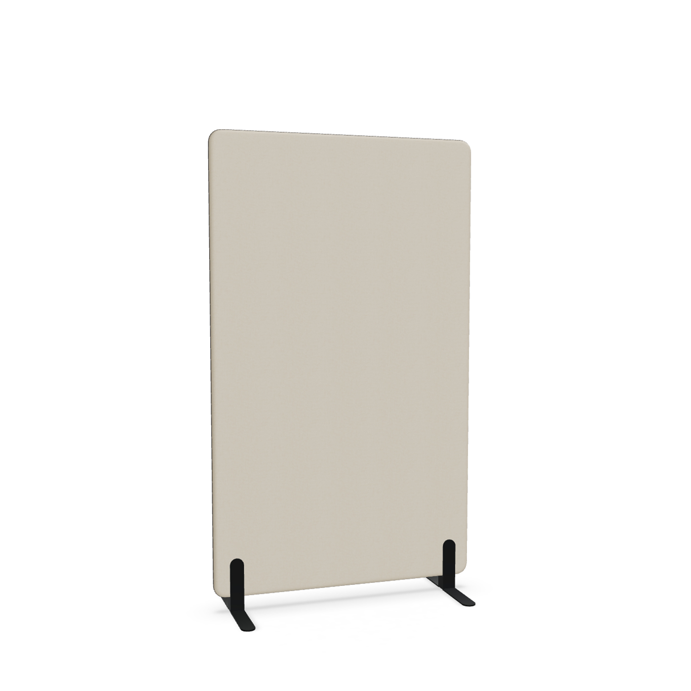 Image of Trennwand Mdd Sonic 100x165 cm, Freistehende Füsse, Beige/Schwarz, Neu