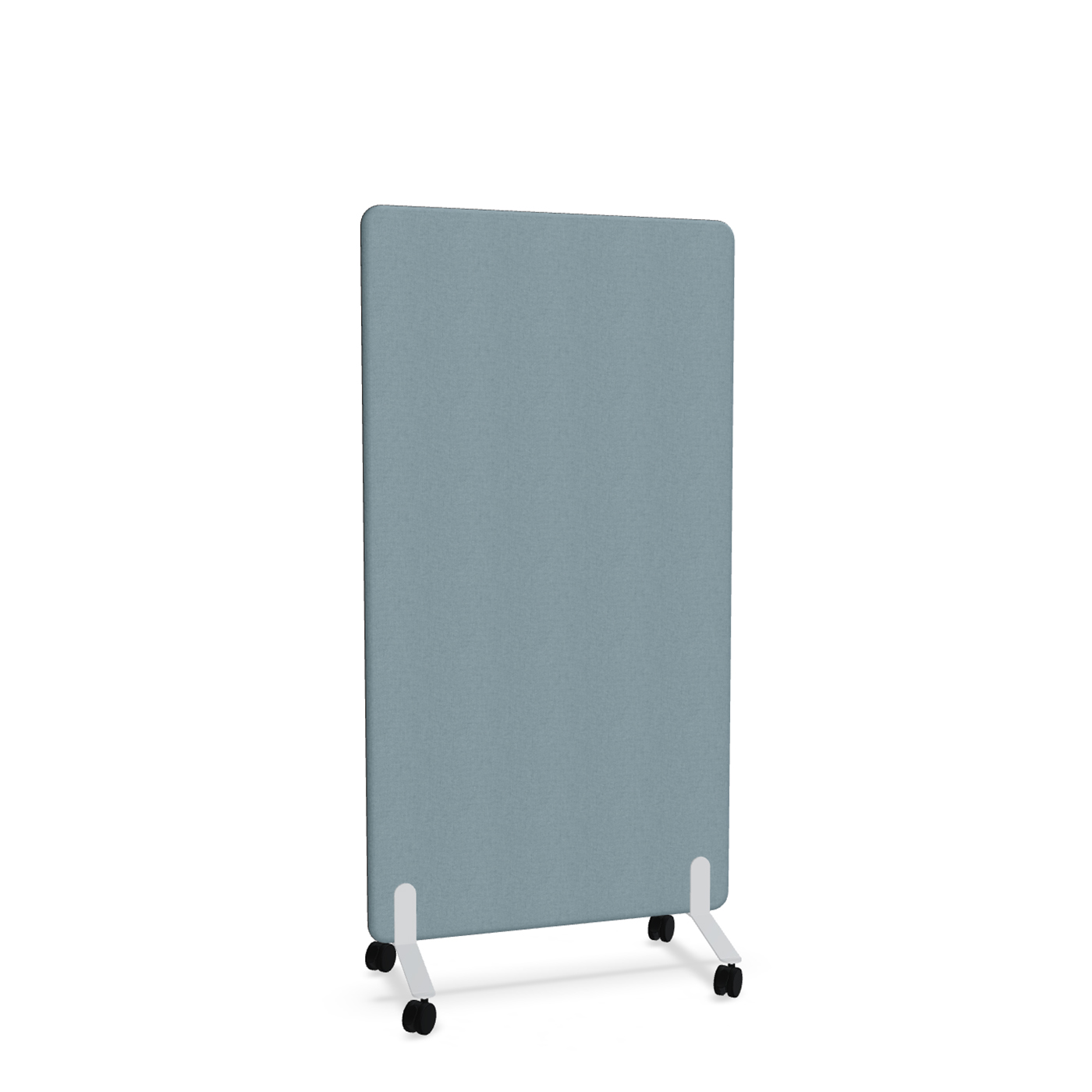 Image of Trennwand Mdd Sonic 90x165 cm, auf Rollen, Blau/Weiss, Neu