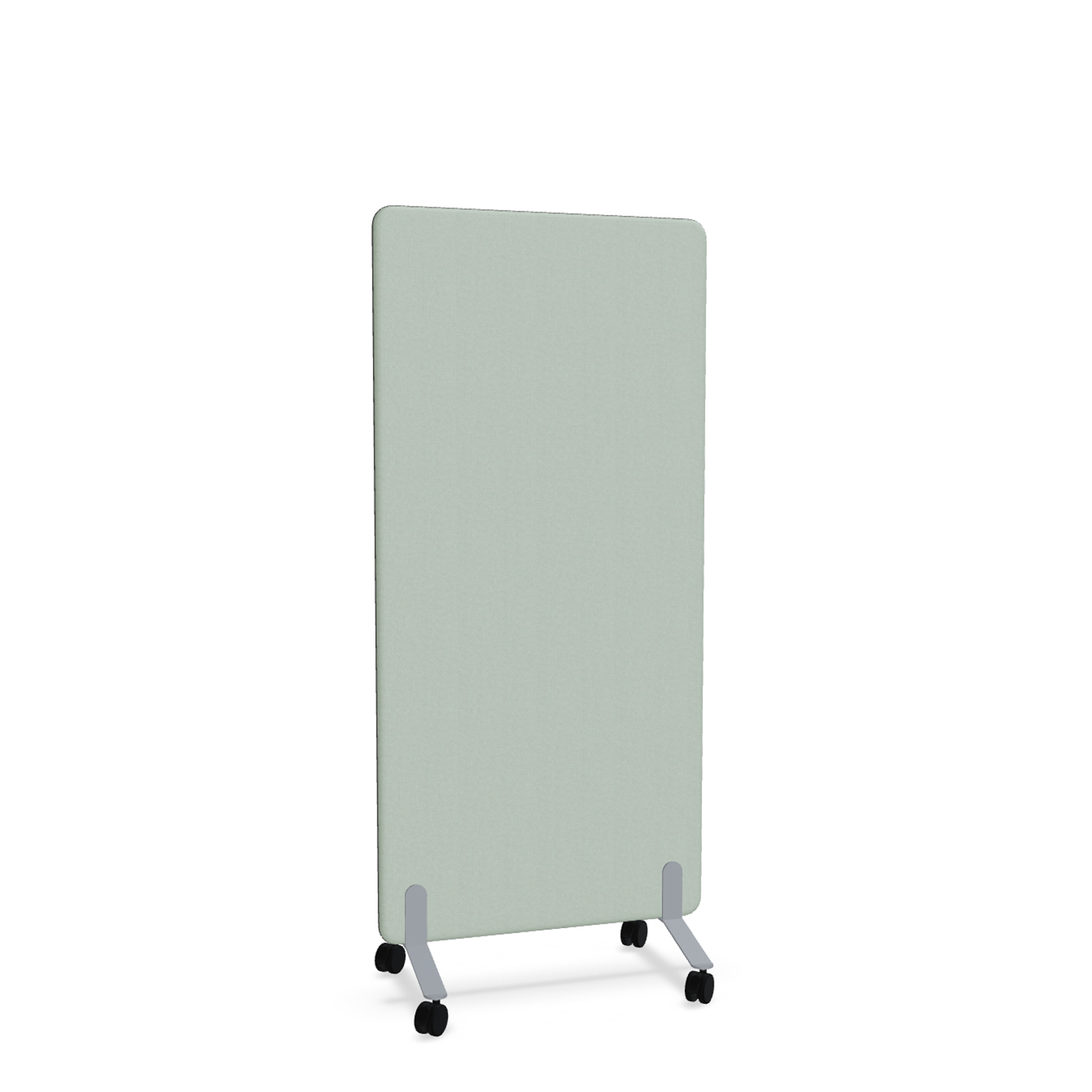Image of Trennwand Mdd Sonic 80x165 cm, auf Rollen, Grün/Silbergrau, Neu