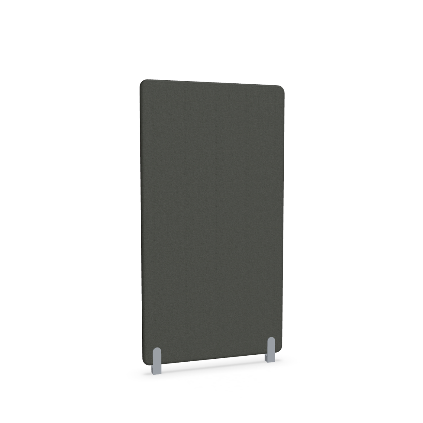 Image of Trennwand Mdd Sonic 90x165 cm, Distanzfüsse, Schwarz/Silbergrau, Neu