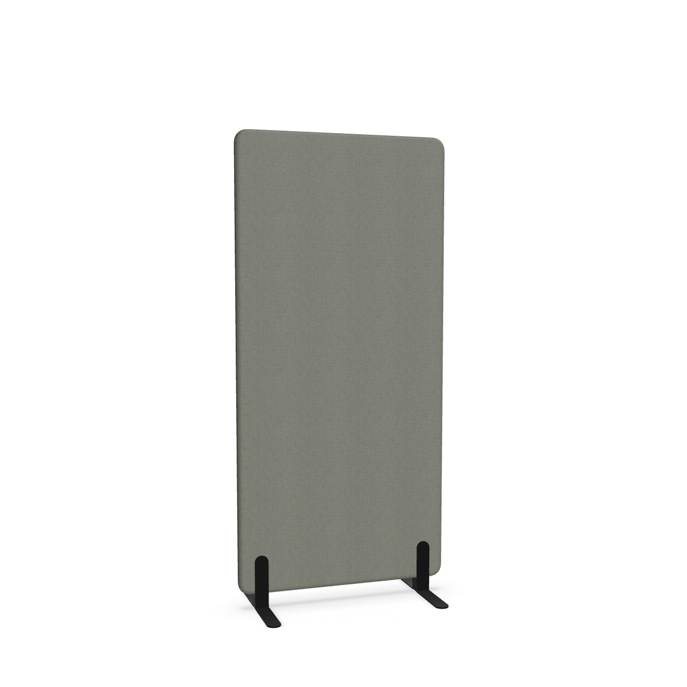 Image of Trennwand Mdd Sonic 80x165 cm, Freistehende Füsse, Anthrazit/Schwarz, Neu