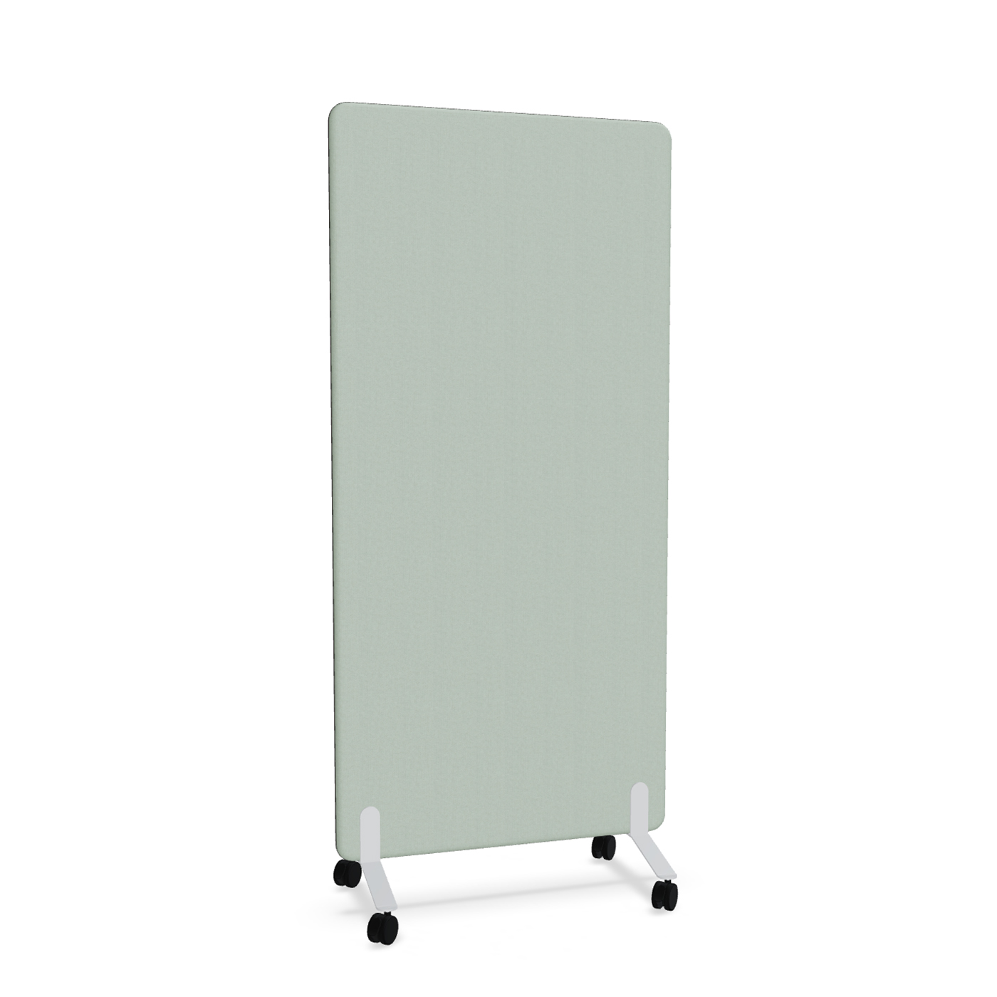 Image of Trennwand Mdd Sonic 90x185 cm, auf Rollen, Grün/Weiss, Neu