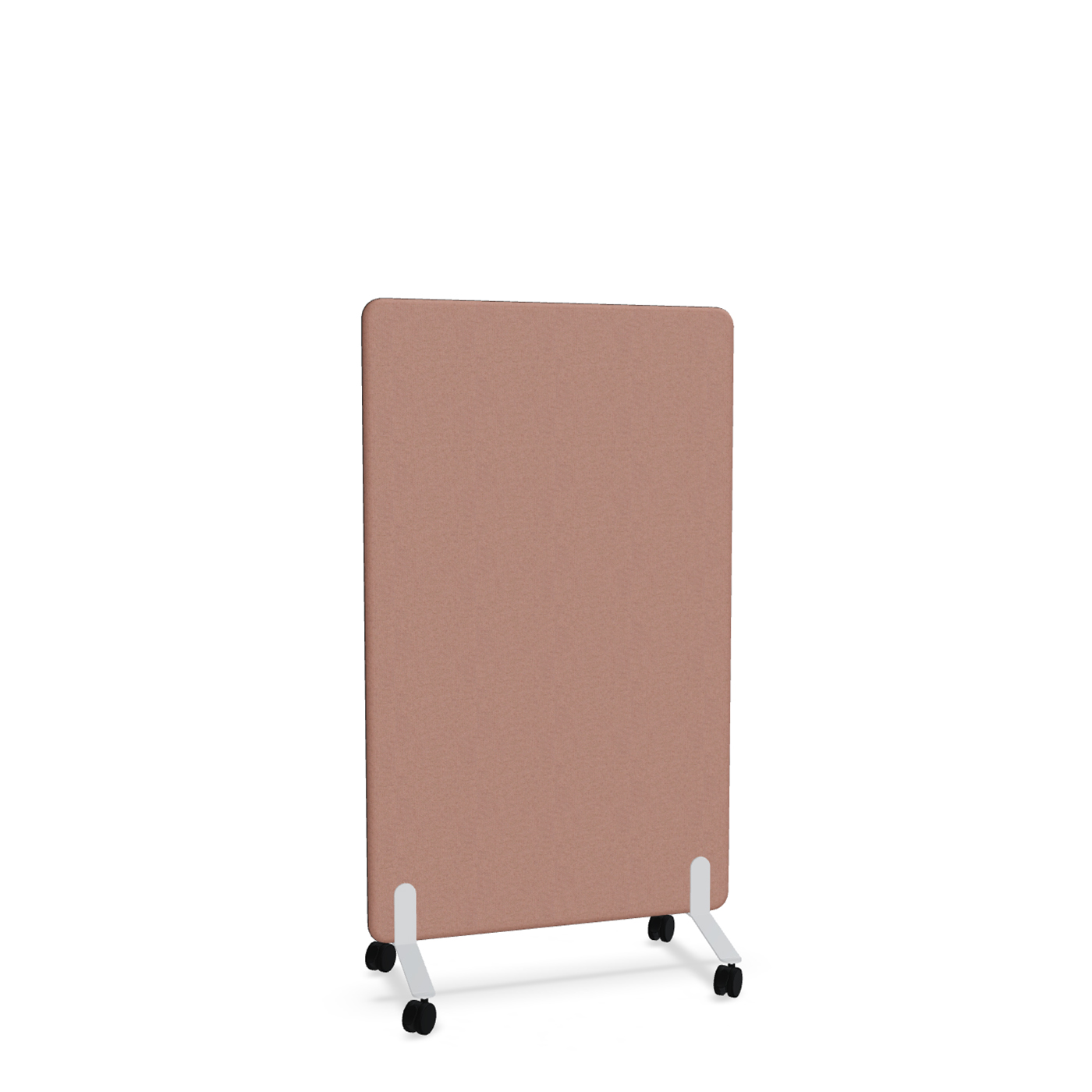 Image of Trennwand Mdd Sonic 90x145 cm, auf Rollen, Rosa/Weiss, Neu