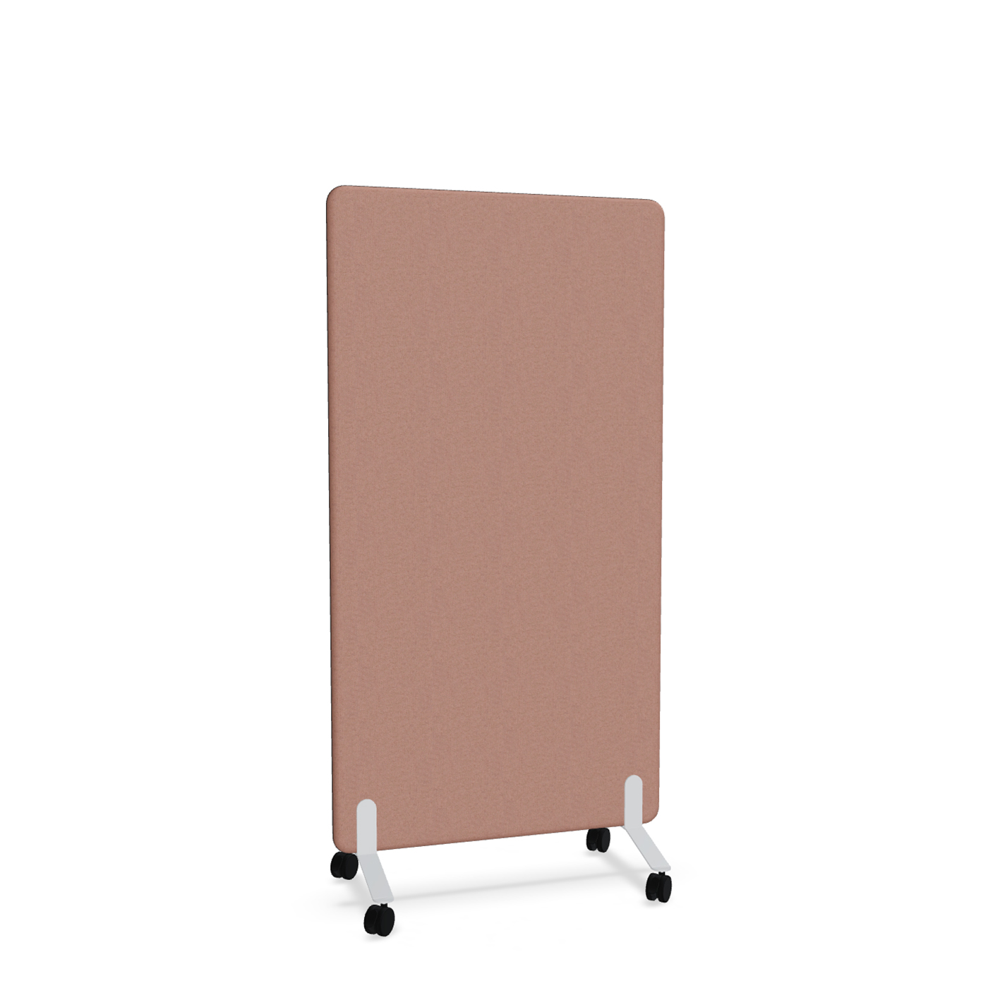 Image of Trennwand Mdd Sonic 90x165 cm, auf Rollen, Rosa/Weiss, Neu