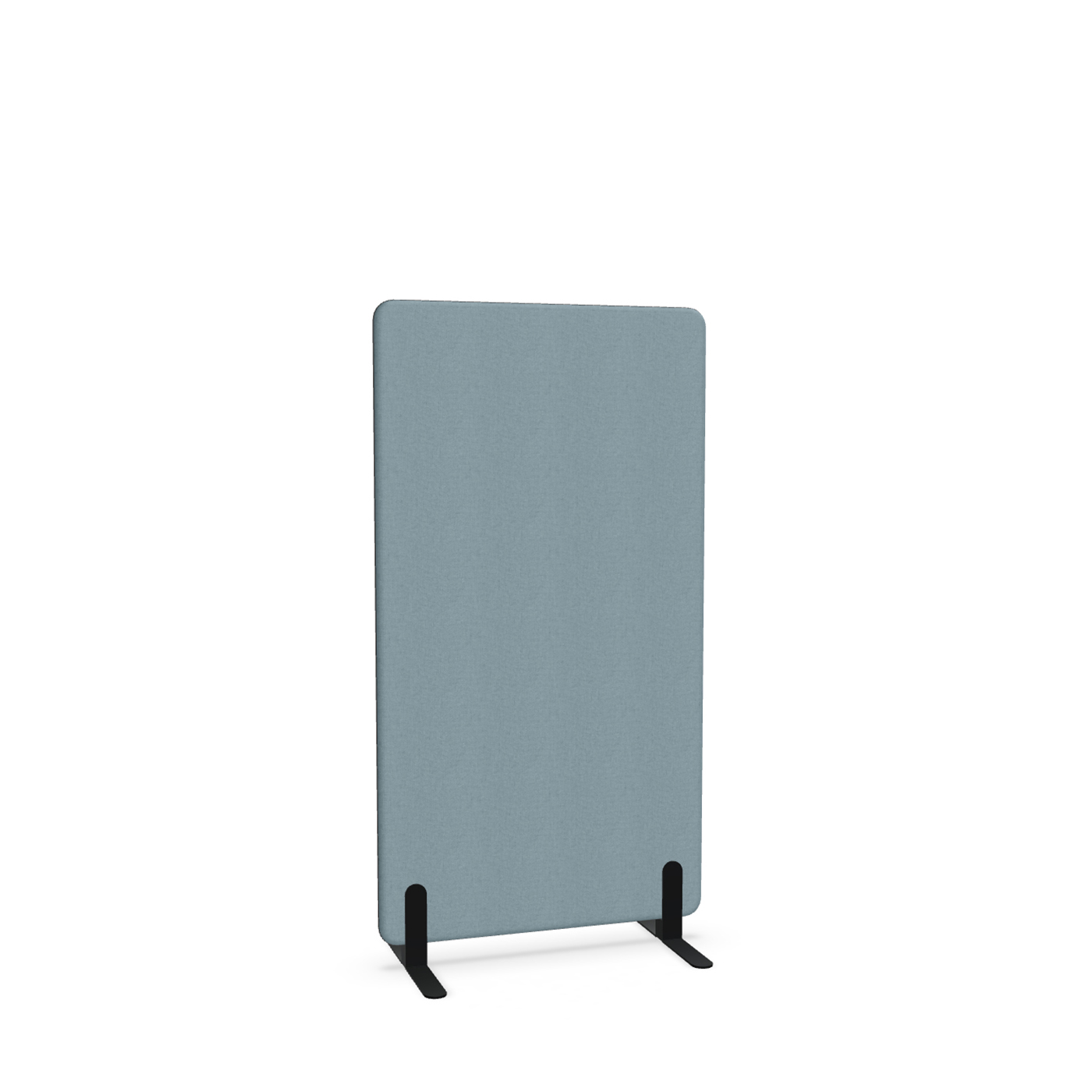 Image of Trennwand Mdd Sonic 80x145 cm, Freistehende Füsse, Blau/Schwarz, Neu