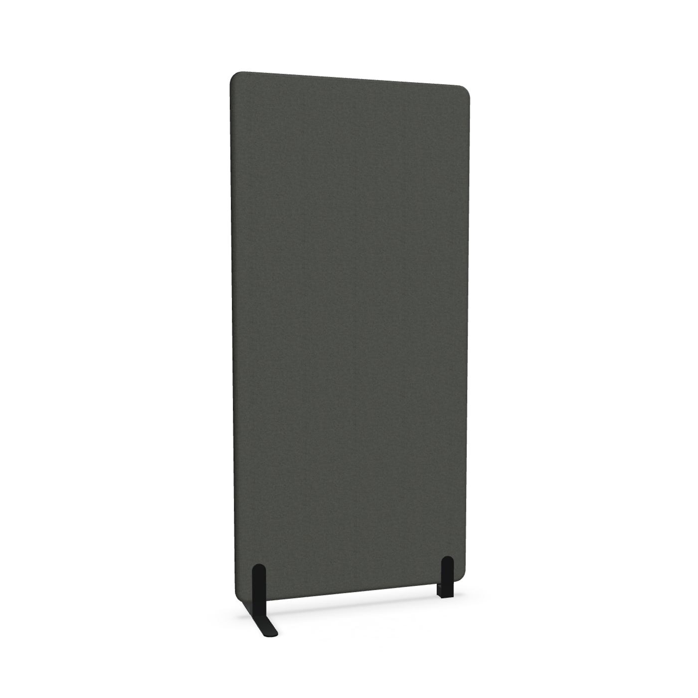 Image of Trennwand Mdd Sonic 90x185 cm, Freistehender Fuss und Distanzfuss, Schwarz/Schwarz, Neu