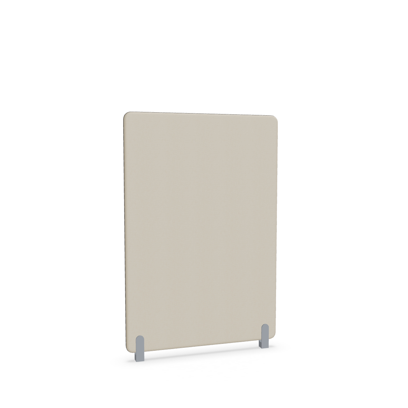 Image of Trennwand Mdd Sonic 100x145 cm, Distanzfüsse, Beige/Silbergrau, Neu